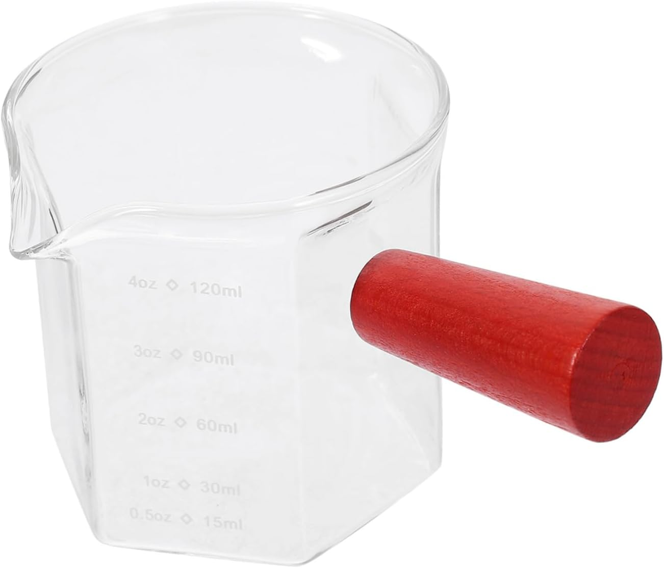 ABOOFAN Glass Milk Measuring Cup for Espresso Scale for Home Coffee Brewing and Milk Frothing image number 2