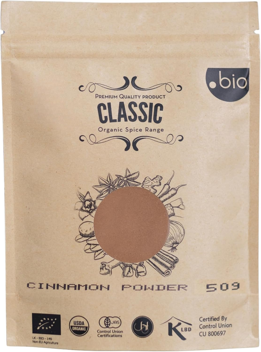 Ceylon Cinnamon Organic Powder | Product of Sri Lanka | 50G | USDA Certified - Halal Certified- Kosher Certified image number 1