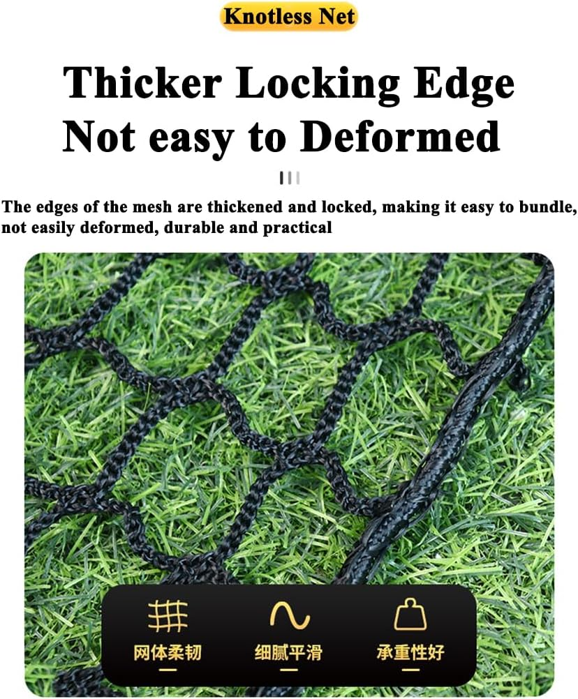 Safety Rope Net, Bunk Bed Safety Net for Children, Balcony Stair Railing Pet/Cat Net, Garden Fence Sports Net, Protective Net for Indoor and Outdoor Use (Size: 1 M X 4 M (3.3 Ft X 13.1 Ft), Colour image number 3