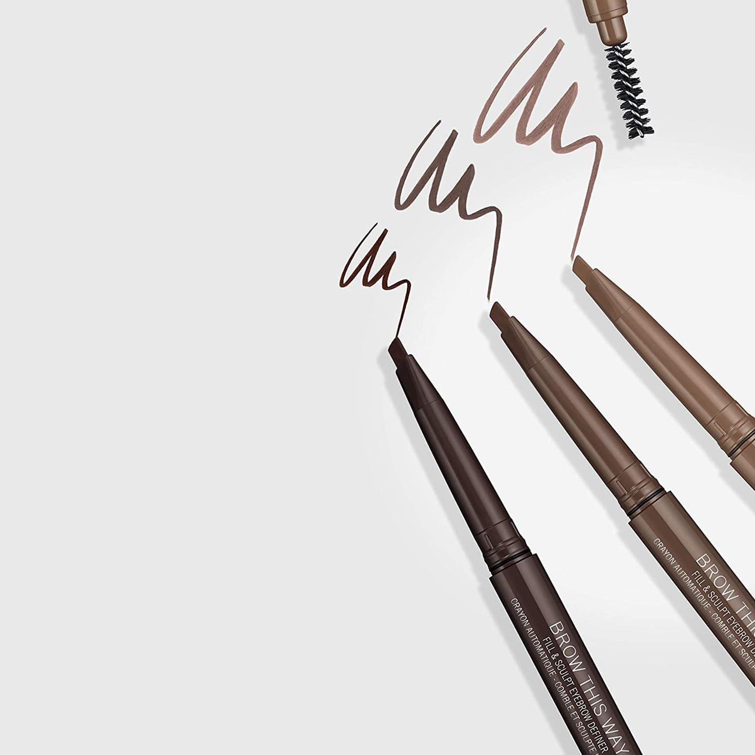 Rimmel Brow This Way Fill & Sculpt Eyebrow Definer, 004 Soft Black