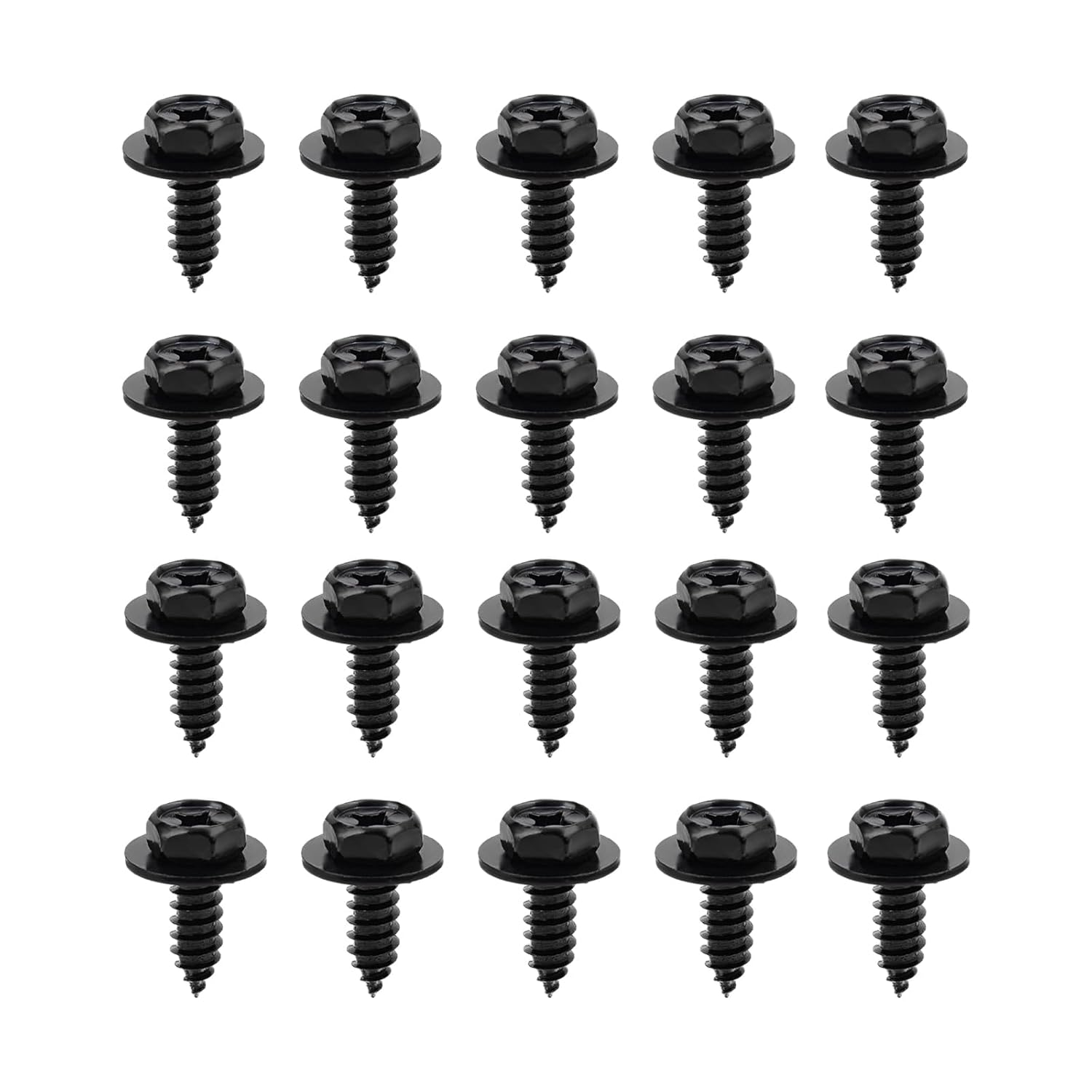 Car Fender Liner Screw Bolt, Automotive Bumper Mud Flaps Wheel Wells Screws Bolts 90159-60498 Compatible with Tacoma, Tundra, Highlander, RAV4, Prius, Es300H, GS350 (20) image number 4