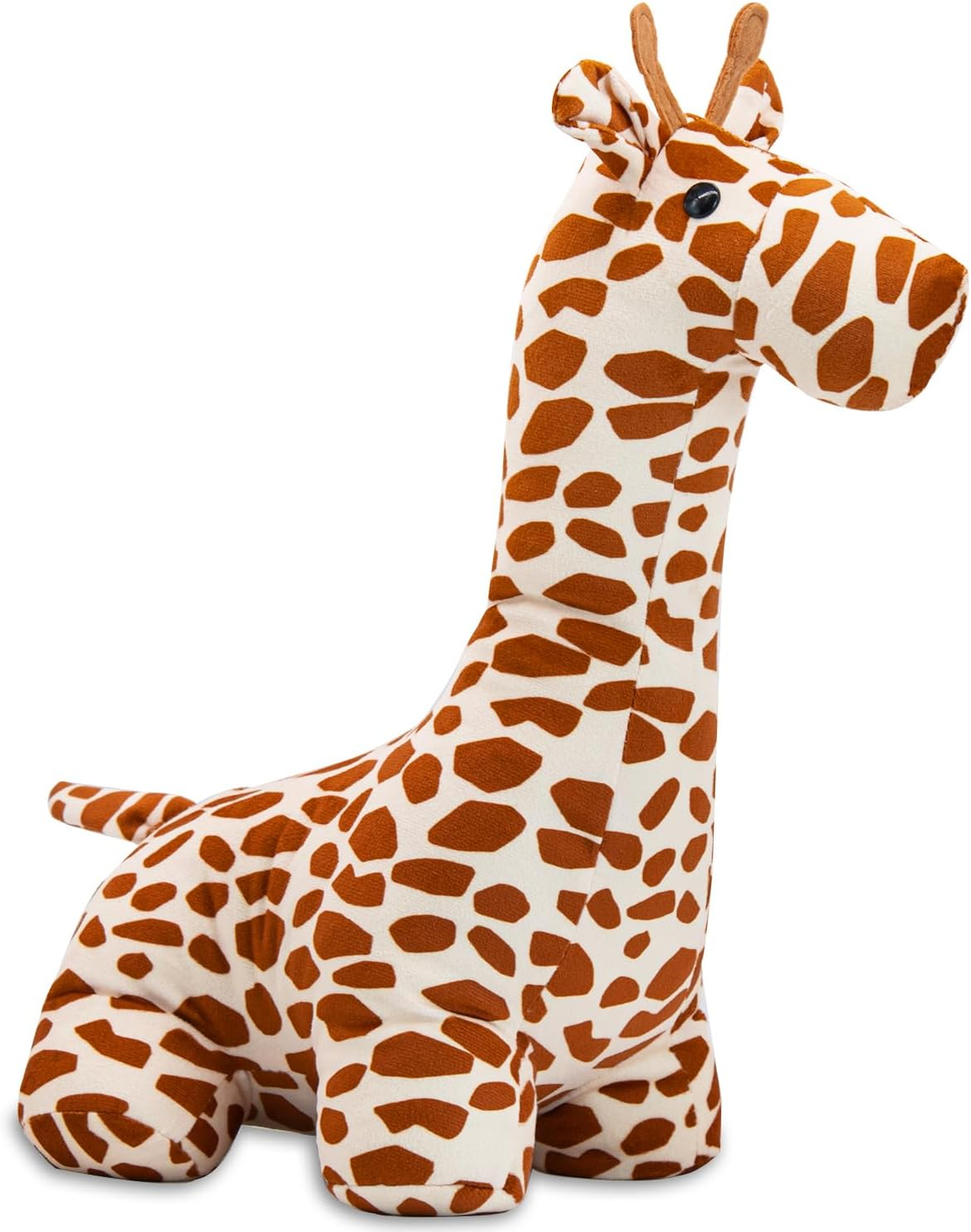 SANFERGE Cute Decorative Door Stopper for Home and Office Floor Door Stops, Fabric Animal Weighted Heavy Wall Protectors, Pink Pig