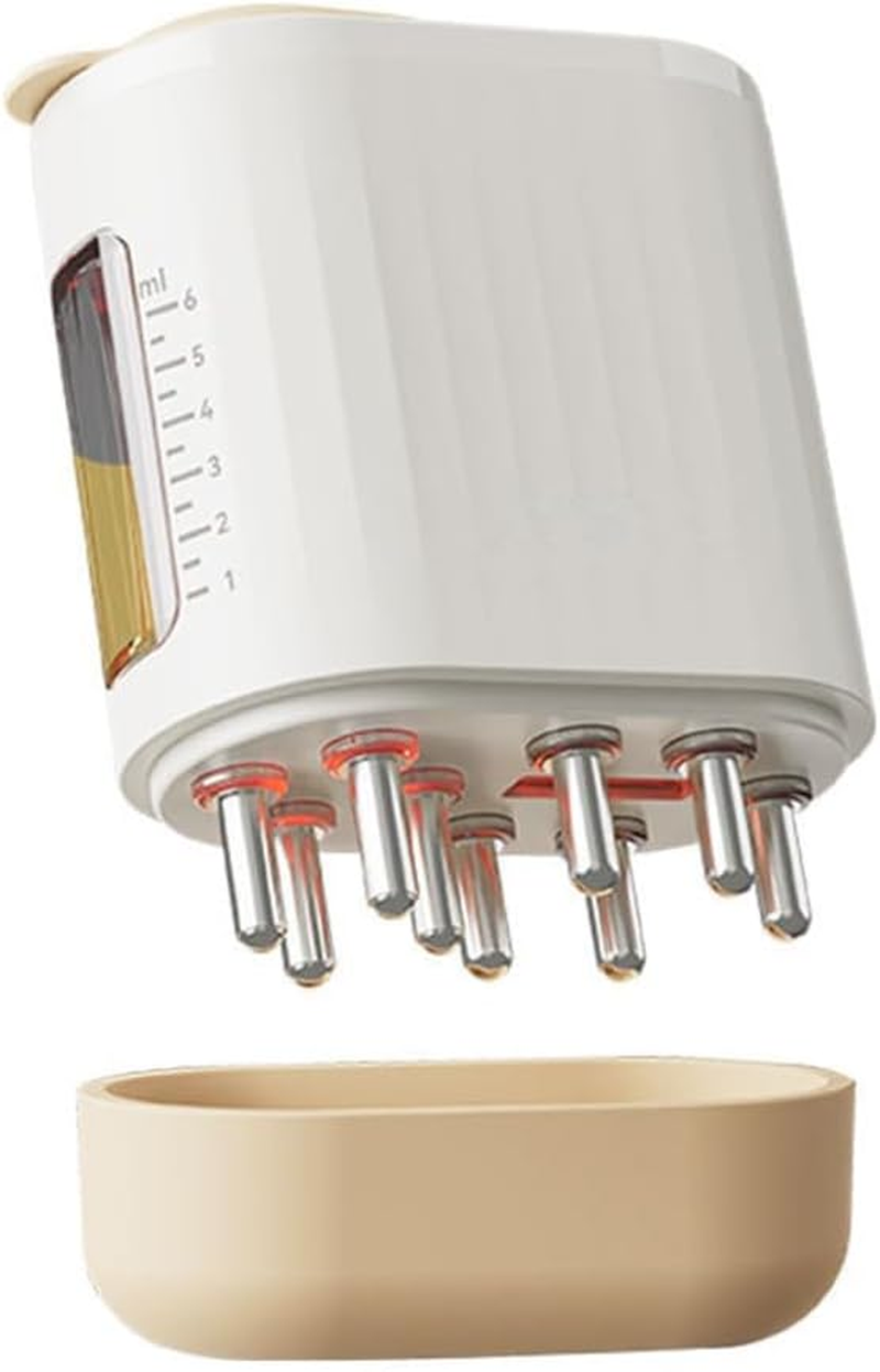 Namvo Electric Scalp Massage Brush and Applicator Bottle for Hair 2 in 1 Head Massage Brush for Hair Growth Scalp Massager for Hair Treatment Medicine Essential Oil Serum image number 6