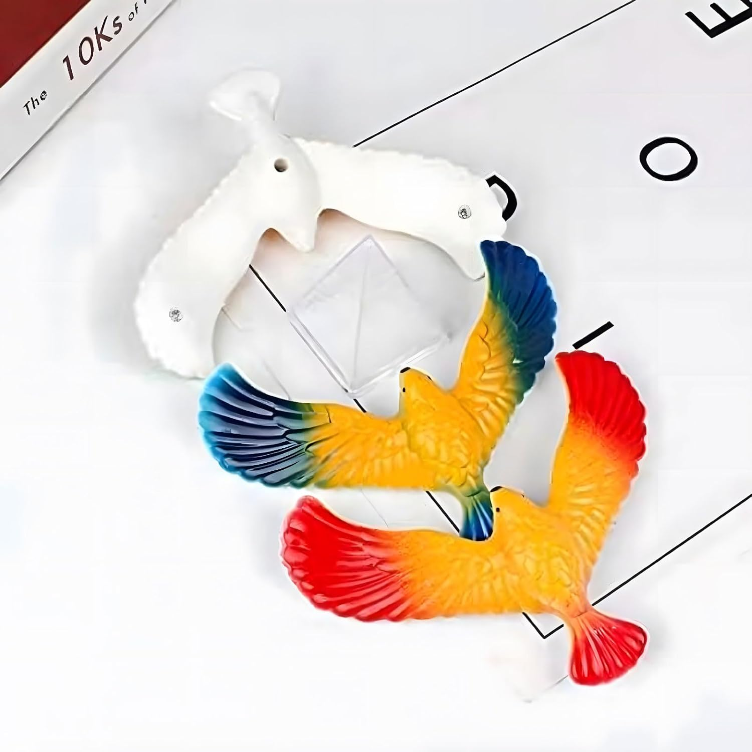 5Pcs Balancing Bird Gravity Bird with Pyramid Combination Set Children Physical Science Adults Office Desktop Novelty Eagle Trick Party for Kids Decompression Gift (5Pcs) image number 3