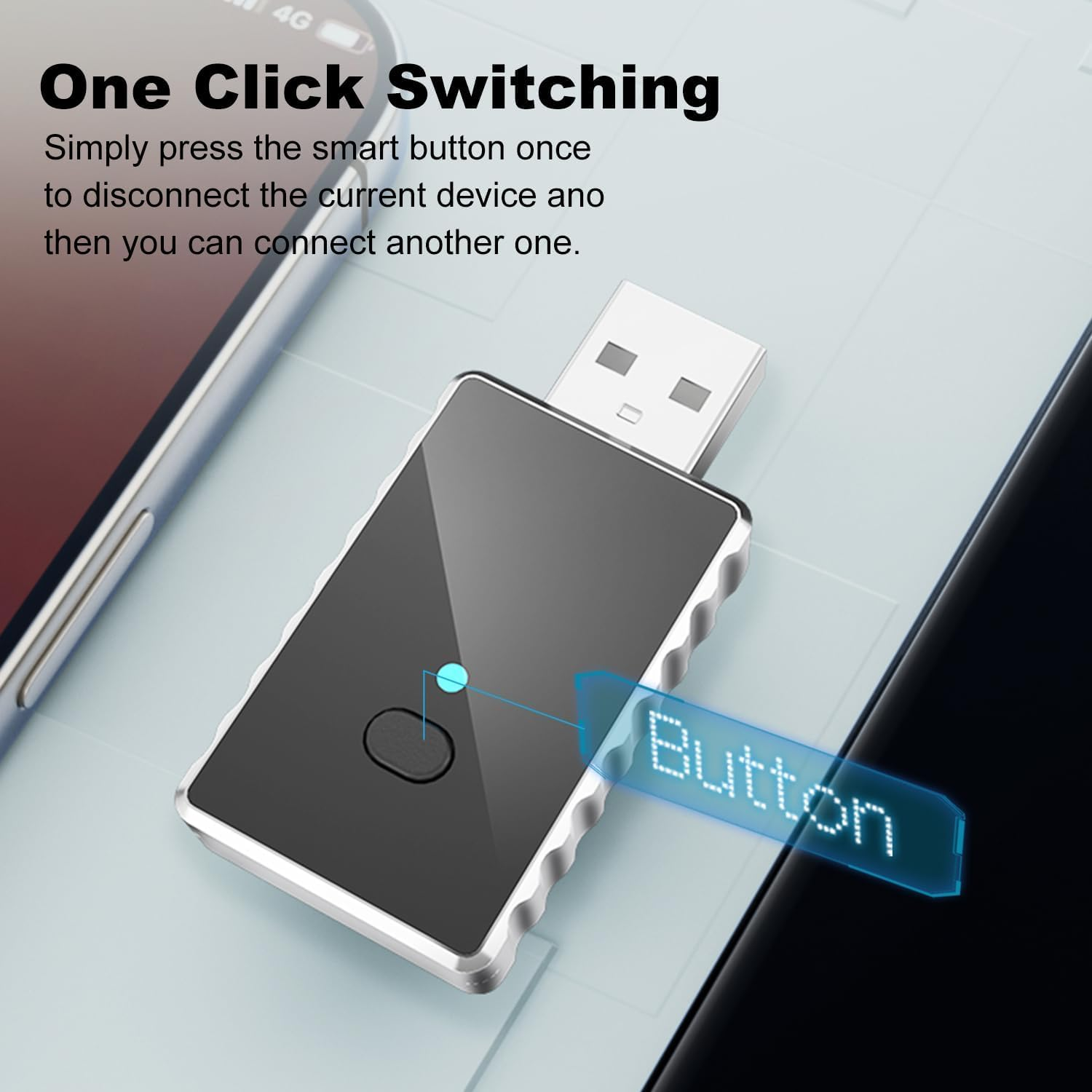 2 in 1 Wireless Carplay Adapter for Iphone & Android Auto, Convert Wired to Wireless Carplay Adapter with USB-A to USB-C, Mini Car Play Dongle Plug & Play, Stable Control & No Delay image number 4