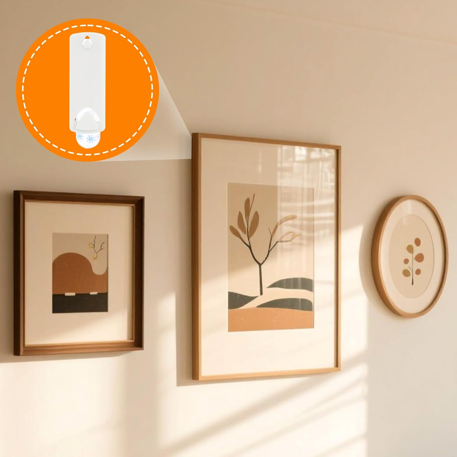 30 Pcs Large Universal Frame Hanger - 10 Heavy Duty Picture Hangers with 20 Removable Adhesive Strips, No Nails Wall Hooks for Damage-Free Hanging, Ideal for Posters, Paintings & Photos, Easy to Use image number 4