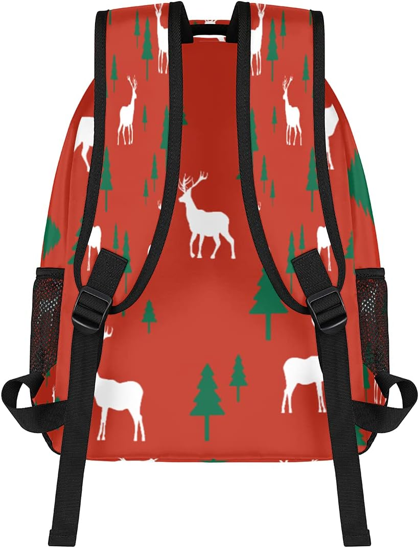 SEEKJOYS Forest Moose Printing Backpack Personalized Pattern Book Bags Leisure Rucksack for Teen Boys and Girls Backpack Laptop Athletic Outdoor Hiking Camping Travel School Bag Waterproof Daypack, Multi image number 1