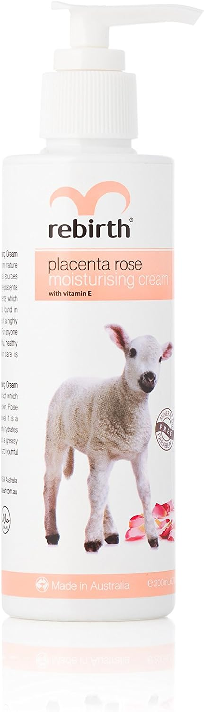 Rebirth Placenta Rose & Vit E Moisturising Cream 200Ml anti Wrinkle image number 2