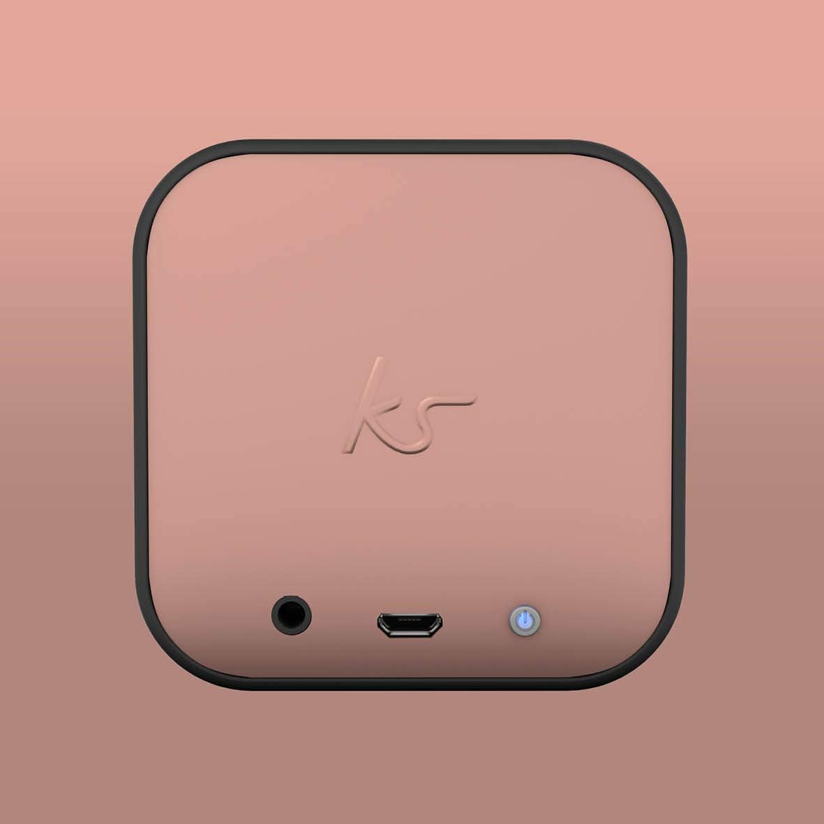 Kitsound Boom Cube Metallic Portable Rechargeable Wireless Bluetooth Speaker, Rose Gold image number 3