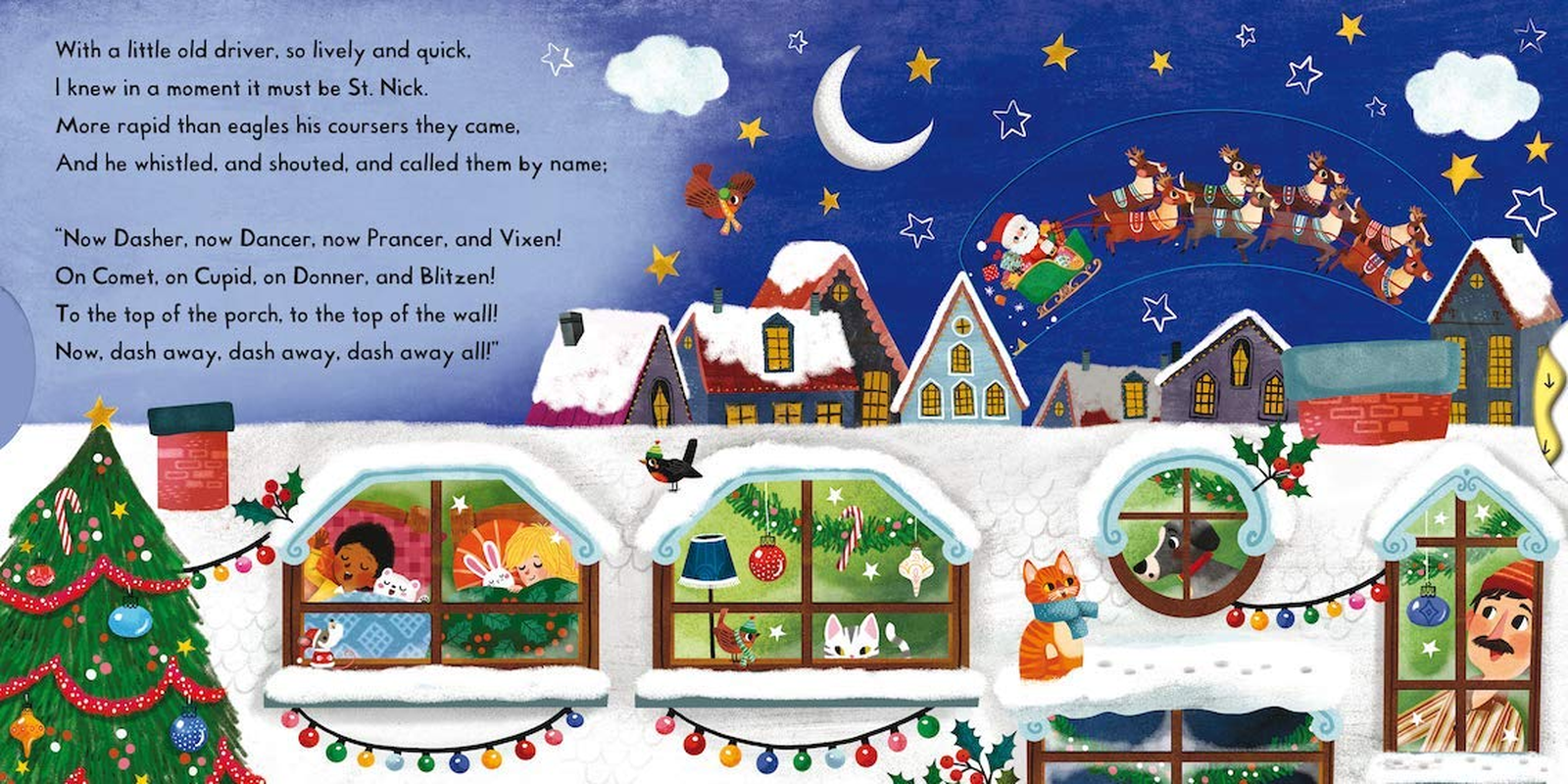 Twas the Night before Christmas: a Push, Pull, Slide Book