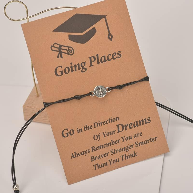 Inspirational Graduation Gifts for Middle High College School Student Graduation Bracelets for Son Daughter Best Friend Encouragement Grad Gifts - Going image number 4