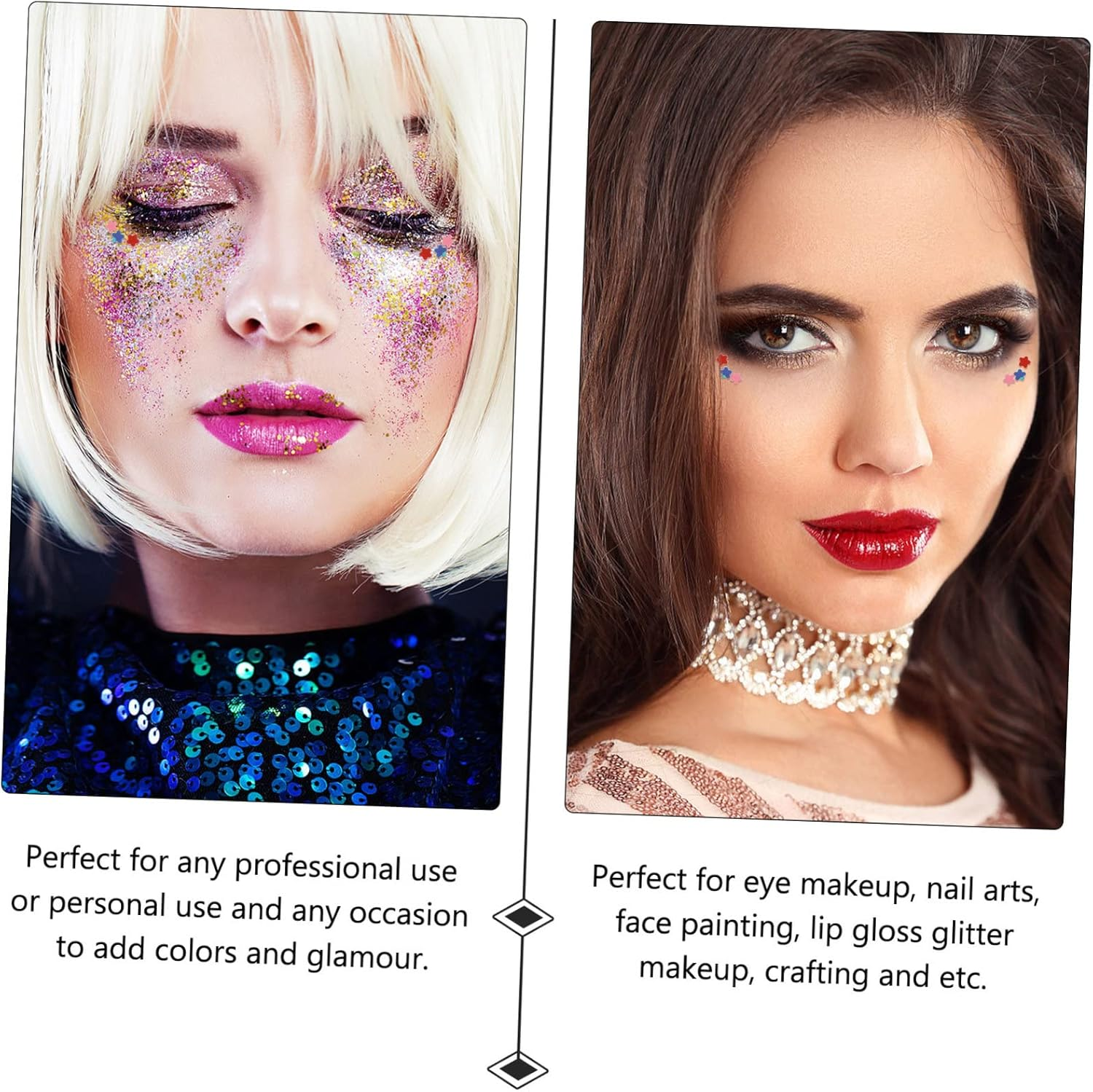 LALAFINA Makeup Sequins Glitter Eye Shadow Glitters for Face Body Decoration DIY Supplies image number 5