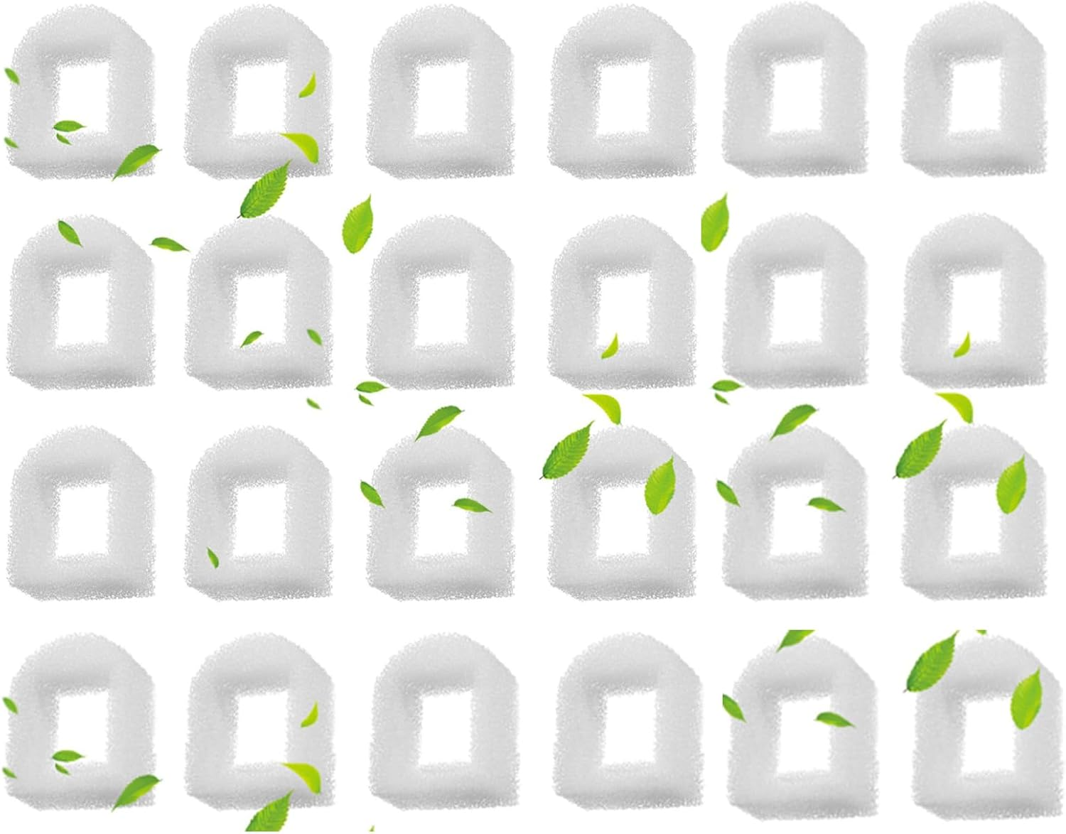 Poweka Foam Pre-Filter and Carbon Filter Compatible with Petsafe Drinkwell Fountain Stainless Steel 360 Avalon Pagoda Seascape and Sedona, Dogs and Cat Animal Water Fountain Prefilter (16 Pack)