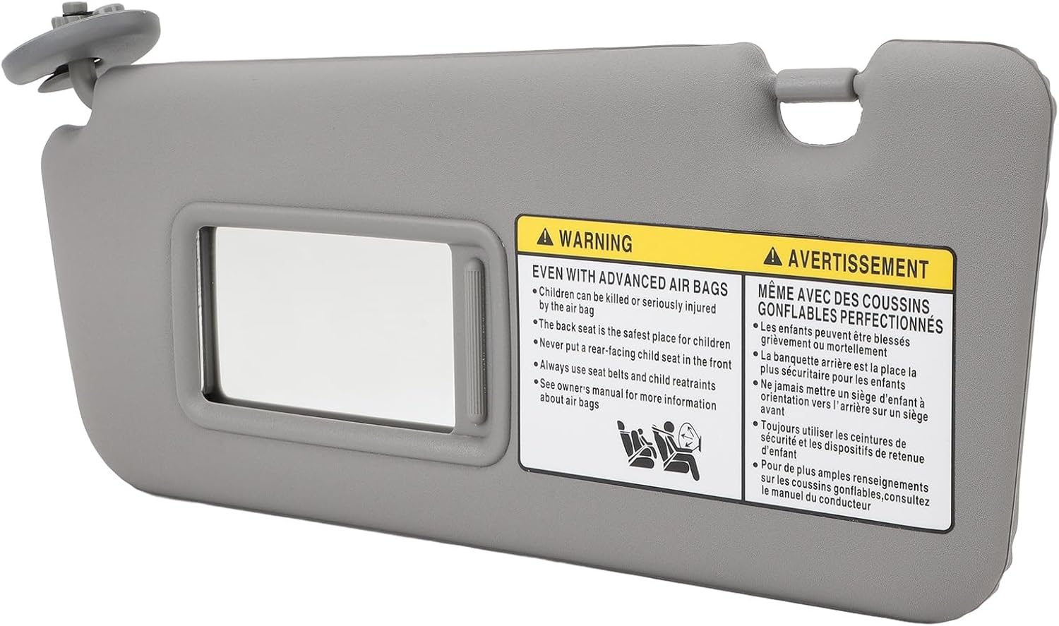 Left Driver Side Sun Visor for RAV4 2004 to 2005, OE # 7432042420B0, Sunvisor Replacement with Makeup Mirror, Automotive Sun Visor, Multifunctional Sun Shade Visor image number 6