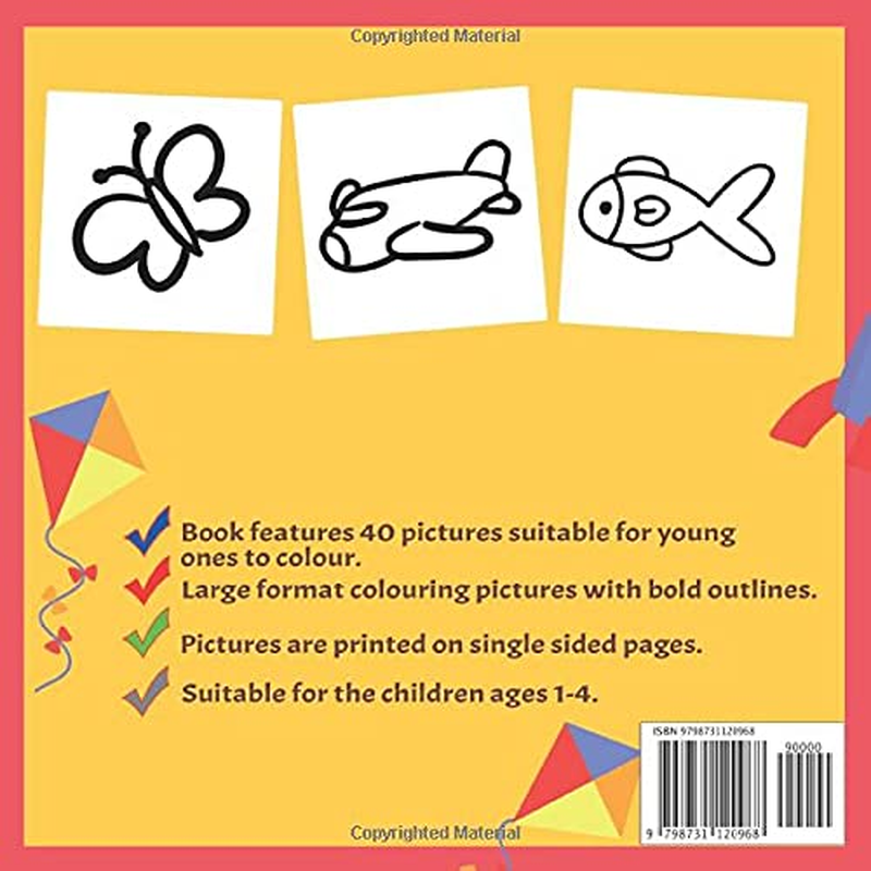 My First Colouring Book: Toddlers First Colouring Book with 40 Simple Adorable Pictures to Colour and Learn | Ages 1+ image number 1