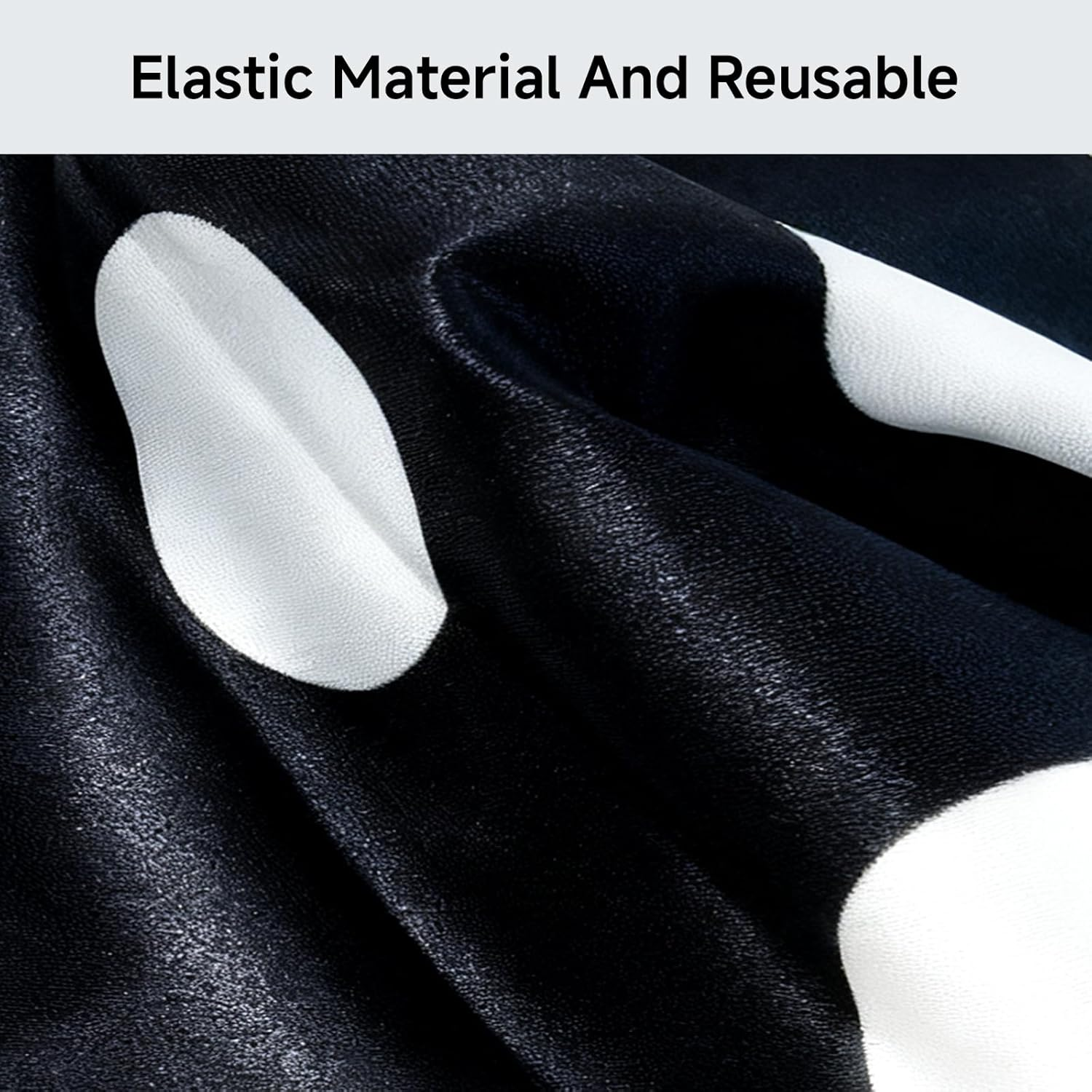 AIAOO Waterproof Large Shower Caps for Women, 2 PCS Reusable Bath Caps with 2 Hair Ties, Double Layers Shower Cap for Long Thick Hair, Fit Bath Cooking Cleaning Spa Skincare image number 1