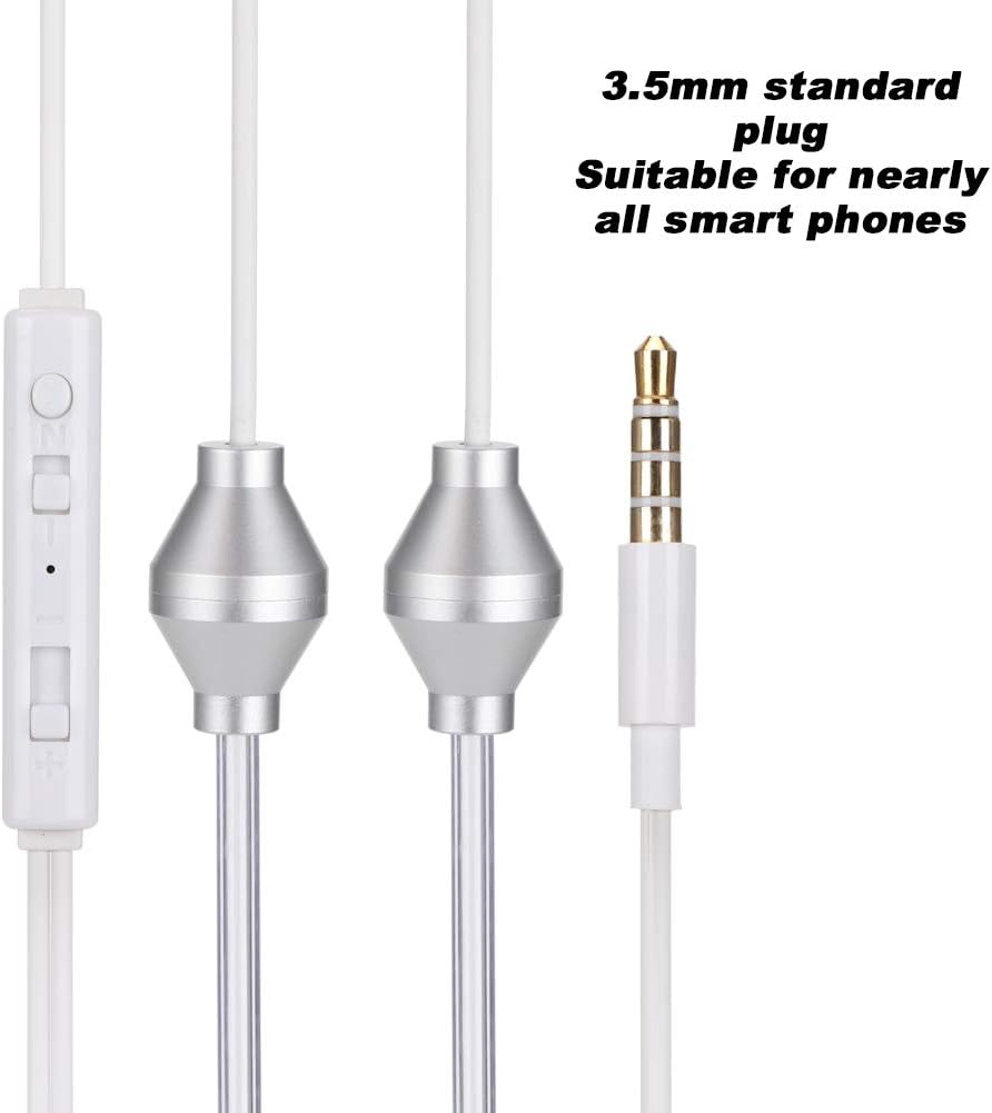 AYNEFY Air Acoustic Tube Earphone Ear Headset 3.5Mm Mobile Phone Dual Spiral anti Radiation Earphone Air Acoustic Tube Headphones image number 1