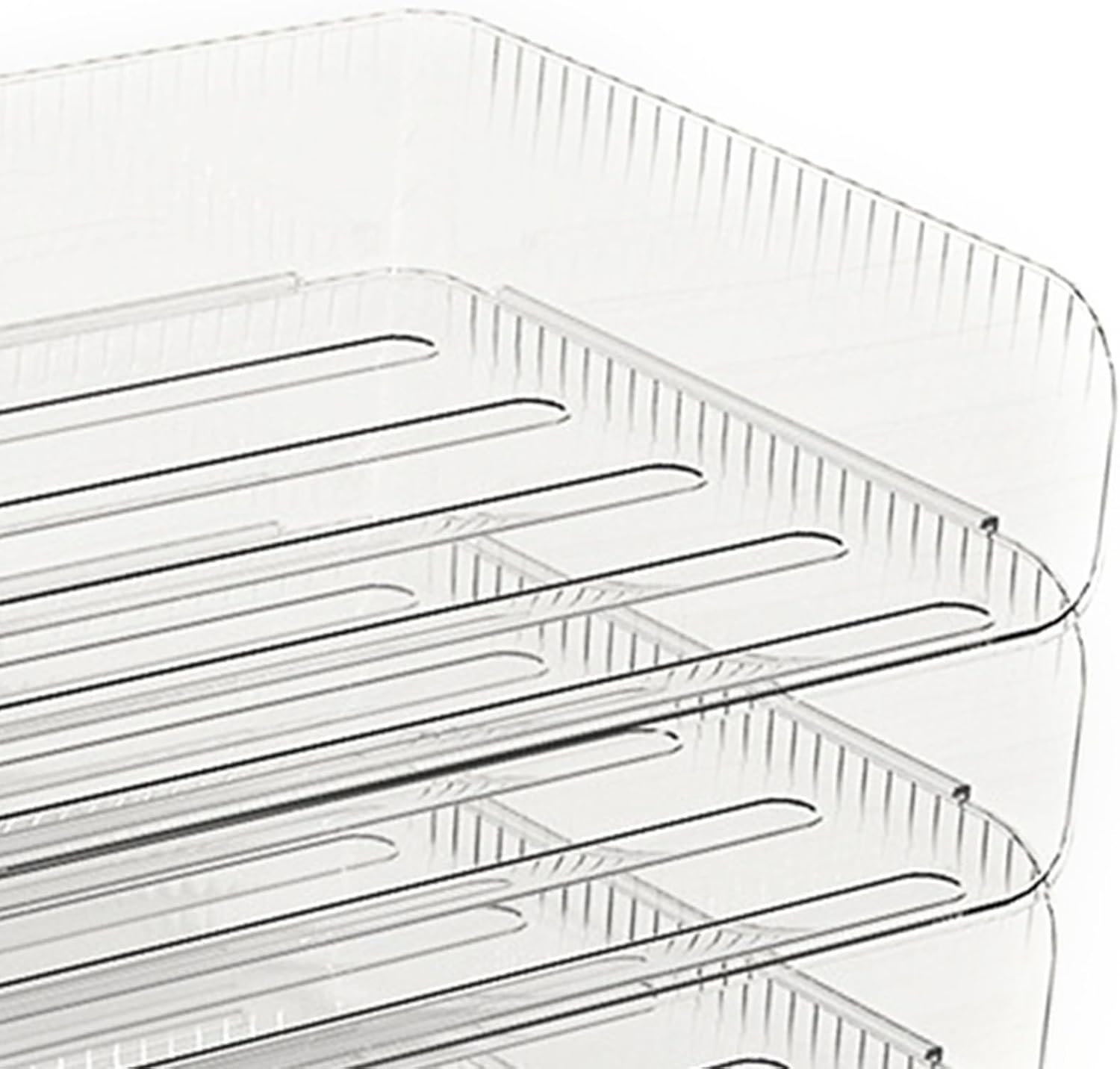 Paper Tray Desk Trays Letter File Stackable Wash Office Plastic Storage Desktop Small Book Accessories Organizing Stacking Classroom Shelf Size Stacked Document Box Organizer Tier image number 5