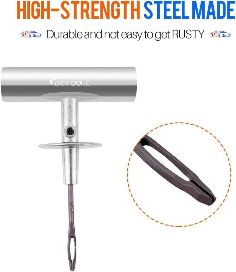 Heavy Duty Tire Repair Kit - 67Pc Set for Motorcycle, ATV, Jeep, Truck, Tractor Flat Tire Puncture Repair image number 4