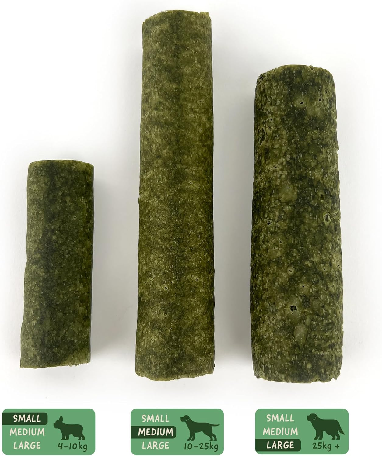 It'S Treat Time Denta Sponge Chews, round Sticks, Natural Plant Based,Small 10 Pack &ndash; Dental Chews with Superfoods, Low Fat, Easily Digestible, Helps Reduce Plaque & Tart, Seaweed Flavour image number 2