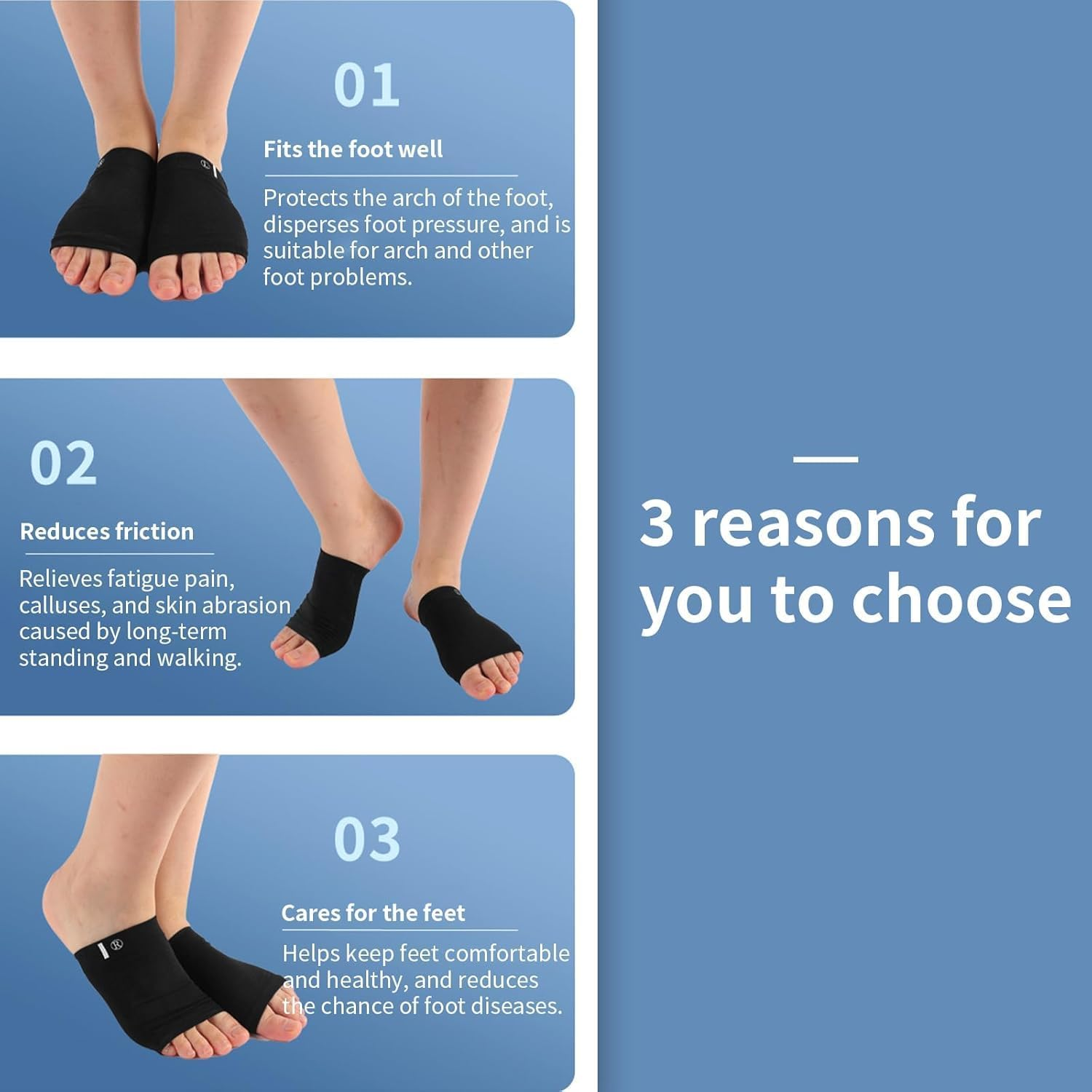 Arch Support (Black, One Size) image number 1