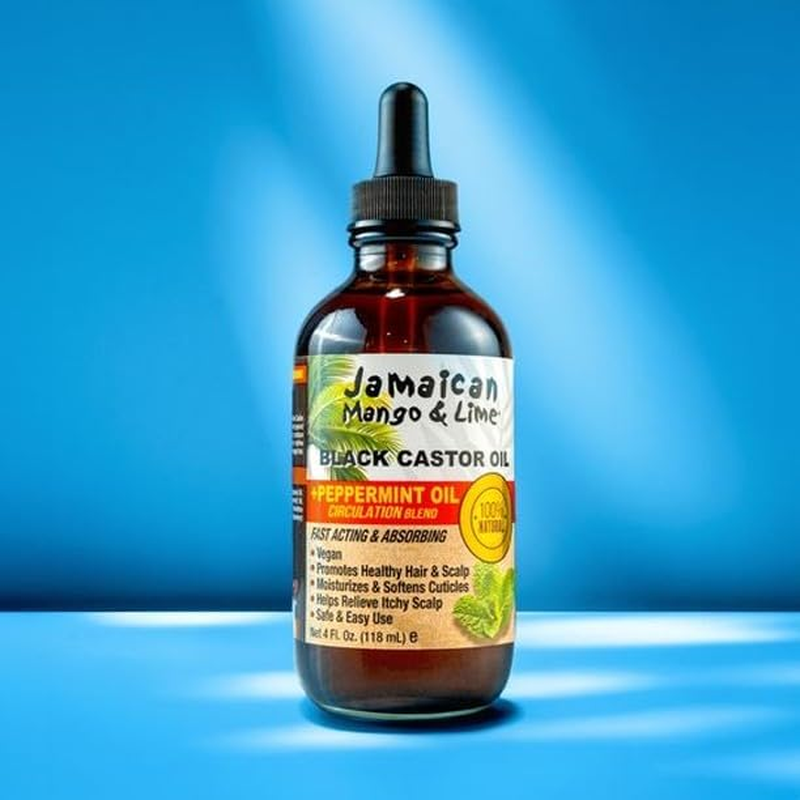 Jamaican Mango & Lime Black Castor Oil Peppermint 118Ml (4Oz) image number 3