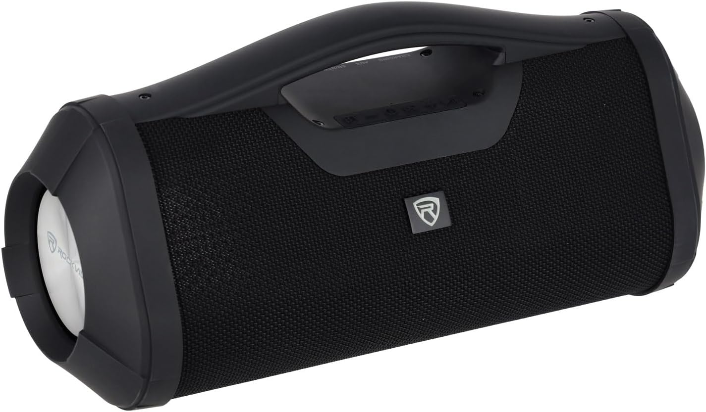 Rockville RPB-XL Portable Camo Bluetooth Speaker Boombox Usb/Powerbank/Sd/Aux with Wireless Linking and 24 Hour Battery Life