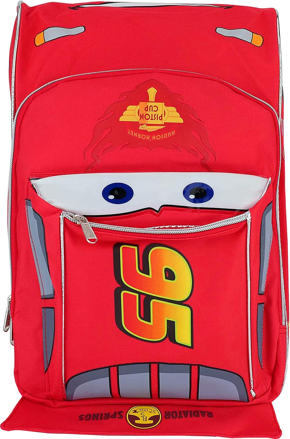 Pixar Cars Lightning Mcqueen Shape 16 Inch Large School Backpack, Red, Classic image number 1