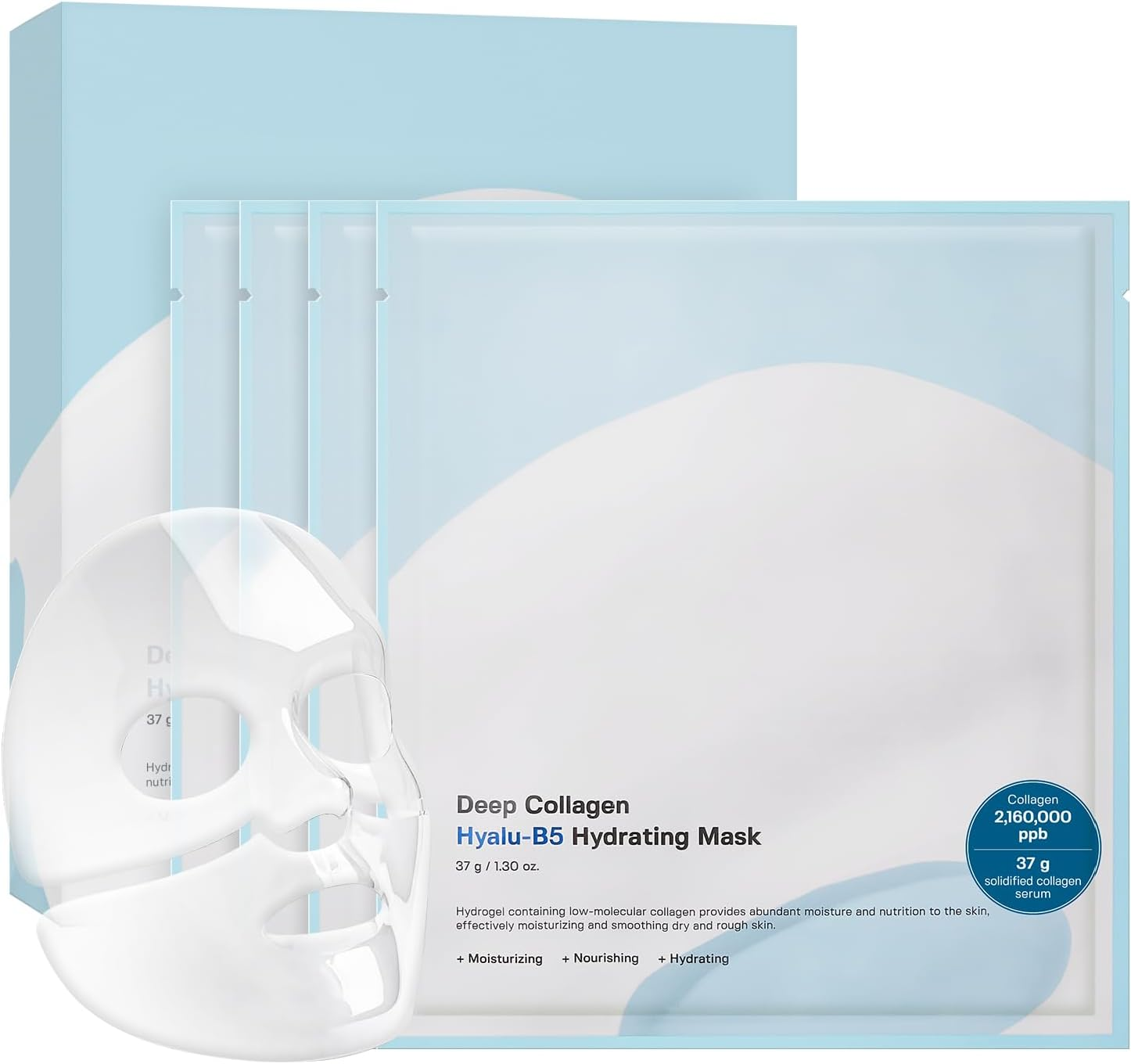 SUNGBOON EDITOR Deep Collagen CICA Tea Tree Overnight Mask 37Gx4Ea | Real Collagen Face Mask with Tea Tree & Centella | Acne Face Mask for Calming & Soothing | Korean Skin Care image number 1