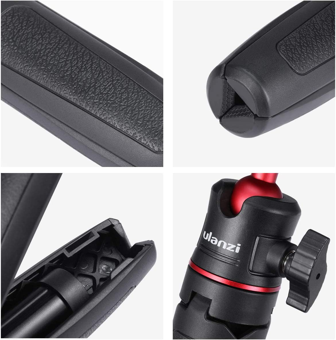ULANZI MT-08 Extension Phone Tripod, Mini Selfie Stick Tripod Stand Handle Grip for Osmo Pocket 3 4 / Iphone/Samsung/Google Smartphone Canon G7X Mark III Sony RX100 VII A6400 A6600 Cameras - Mt-73 Tripod image number 7