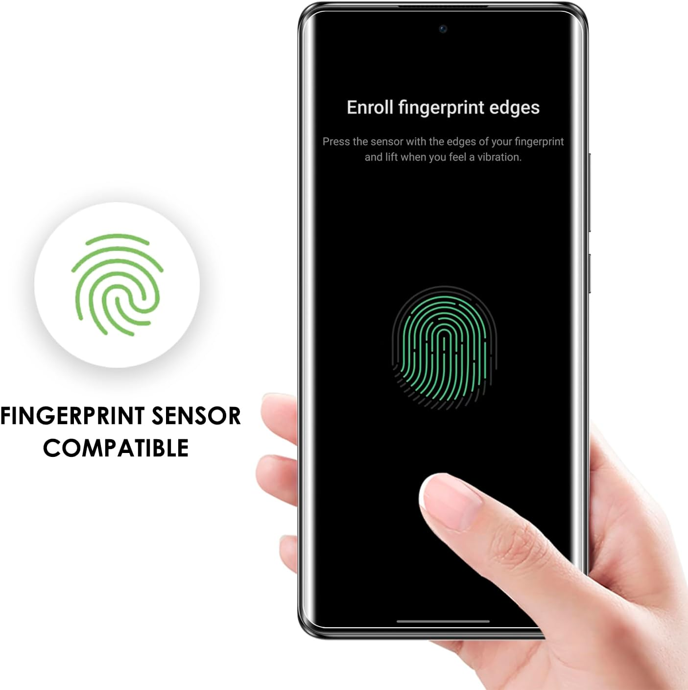 Akcoo Screen Protector for OPPO Reno10 5G,UV Tempered Glass - 3 Pack, Liquid Despersion Tech,Edge to Edge Coverage,Sensitive Touch image number 6