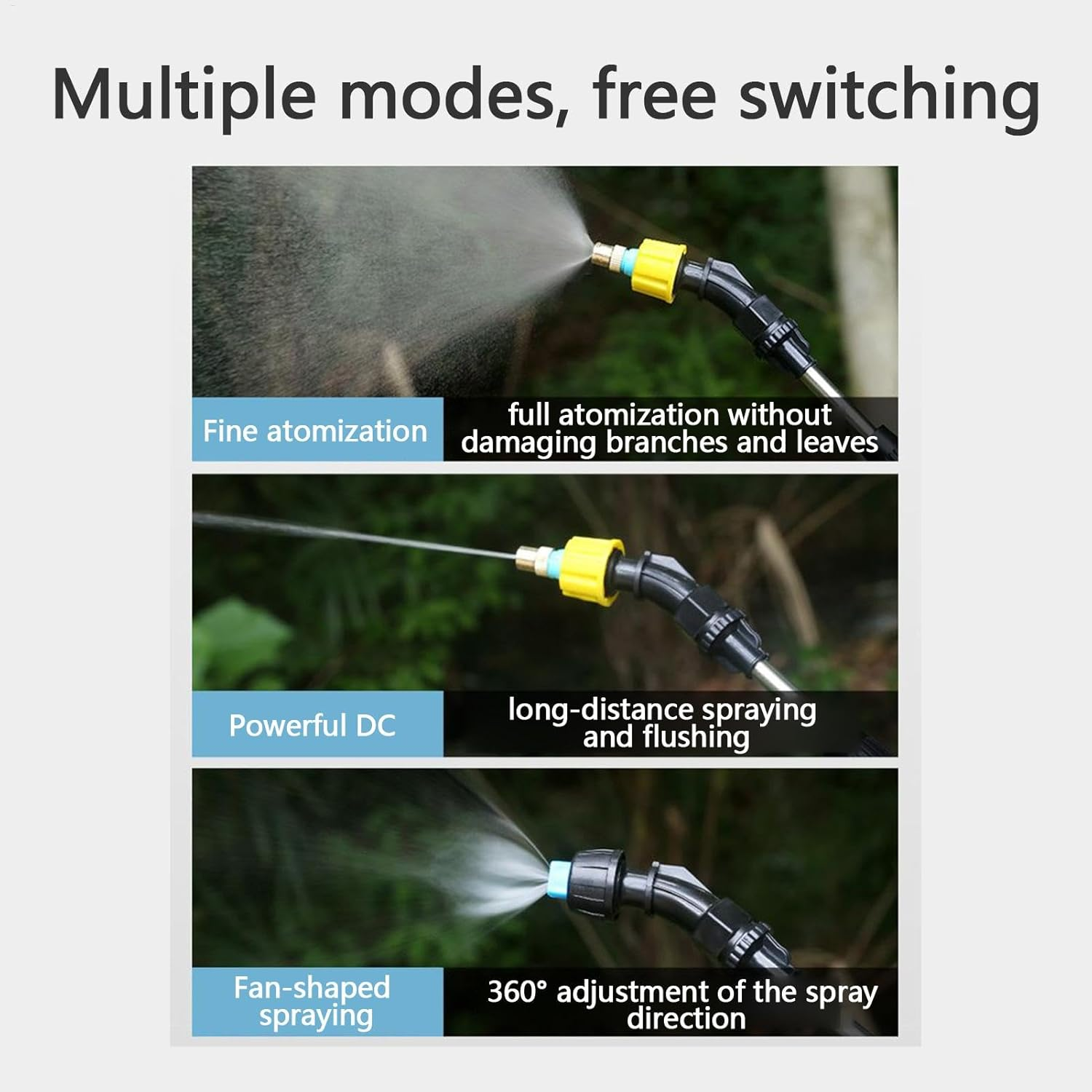 Electric Battery Powered Sprayer,5L/8L Lawn Sprayer Gardening Tools | Shoulder Type USB Rechargeable Yard Tools, Retractable Wand, Car Wash Watering Cleaning Supplies - 8L image number 5