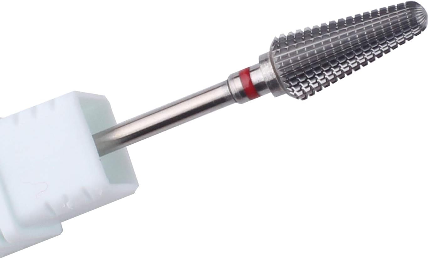 MZCMSL Tornado Carbide Nail Drill Bit - Fast Remove Acrylic or Hard Gel,Professional 3/32 Shank Efile Bit for Nail Drill(Silver,Medium) image number 4