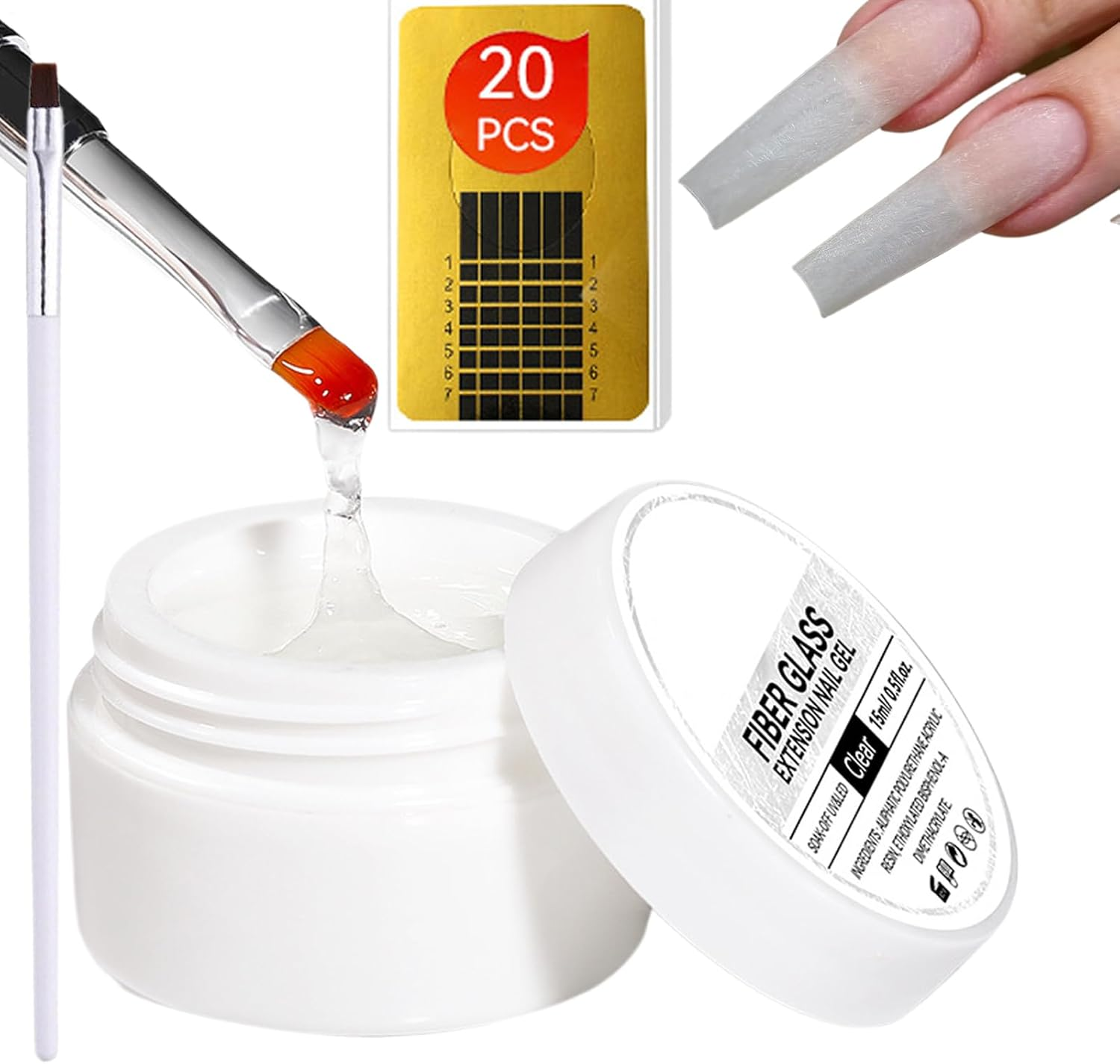 Lmyit Broken Nail Repair | Instant Cracked Nail Repair Gel,Strengthening Protective Long Lasting 15Ml Thickener for Home Adults Maintenance Women Beauty Travel Manicure Restore Protection Girls image number 5