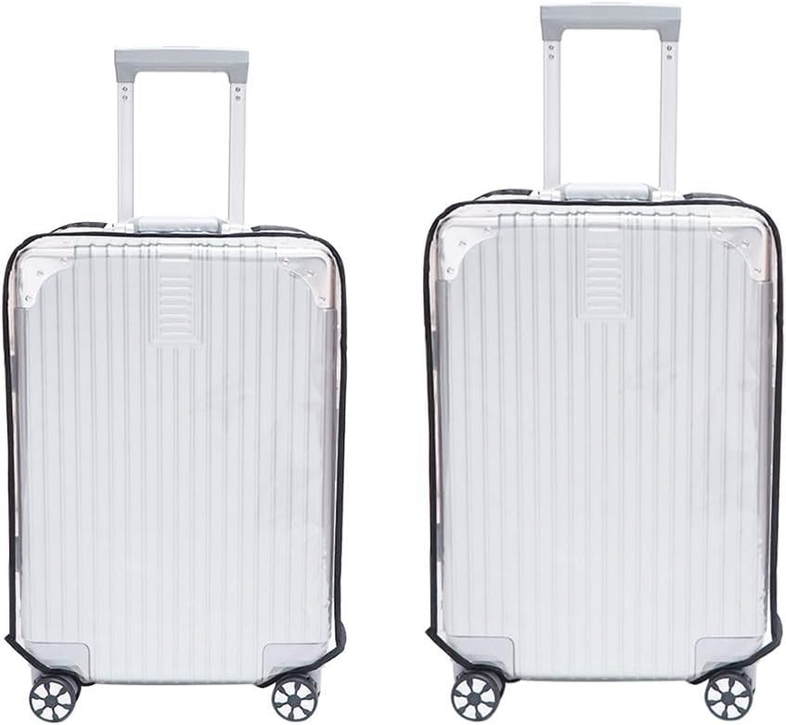 HHWRT Luggage Cover, Clear PVC Suitcase Cover, Transparent Waterproof Suitcase Sleeve, Suitcase Luggage Protector Cover, Waterproof Dustproof Anti-Scratch Travel Suitcase Covers Case image number 4