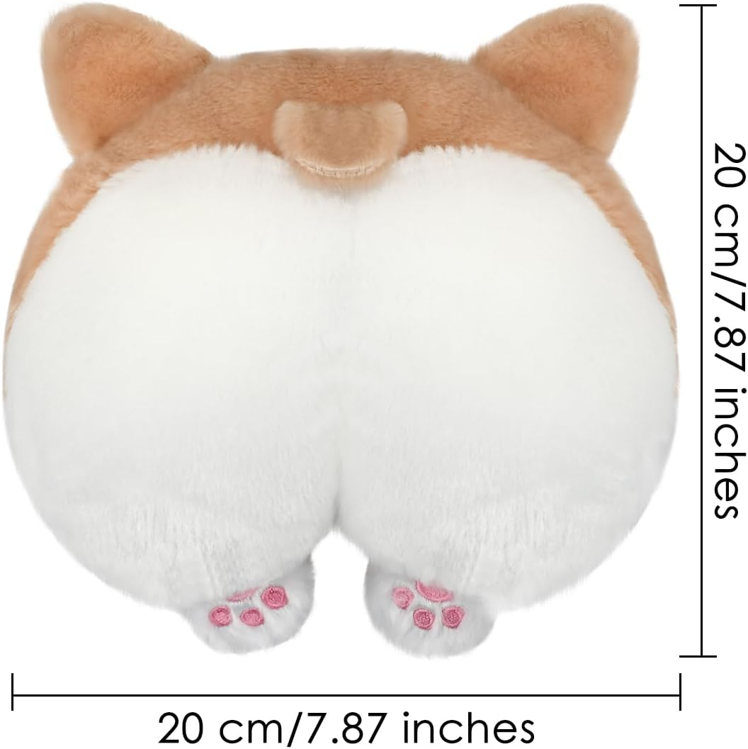 DS. DISTINCTIVE STYLE Car Neck Pillow Cute Corgi Butt Headrest Cotton Pillow Soft Headrest Pillow image number 4