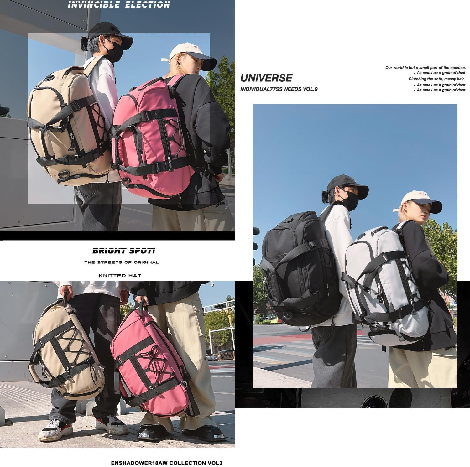 Xcjump Multi-Function Travel Backpack for Women & Men, Large Casual Daypack, Laptop & Hiking Backpack with Wet/Dry Compartment, Carry-On Gym Shoulder Bag, Basketball & Shoe Holder, Yoga Strap image number 3