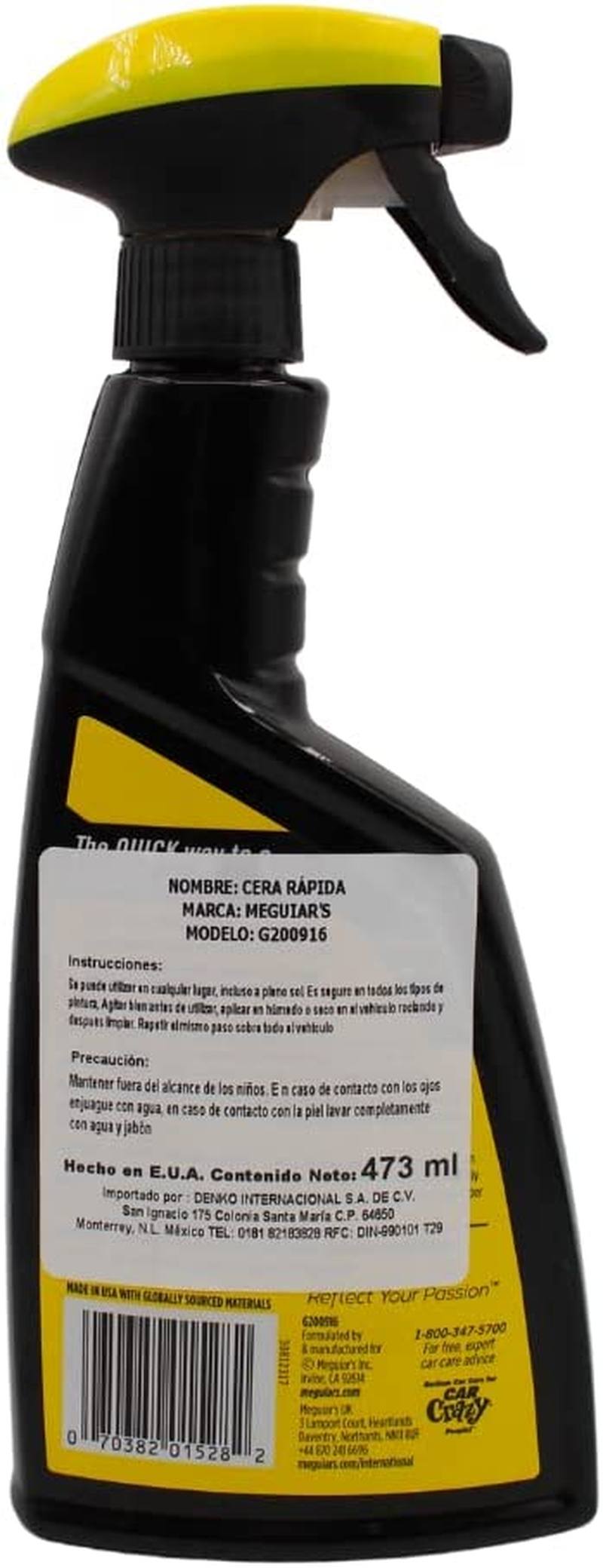 Meguiar'S Ultimate Quik Wax, 473 Ml | Synthetic Wax Formula Designed for Fast Application | Instantly Boosts Gloss and Shine | Adds Durable Paint Protection image number 2