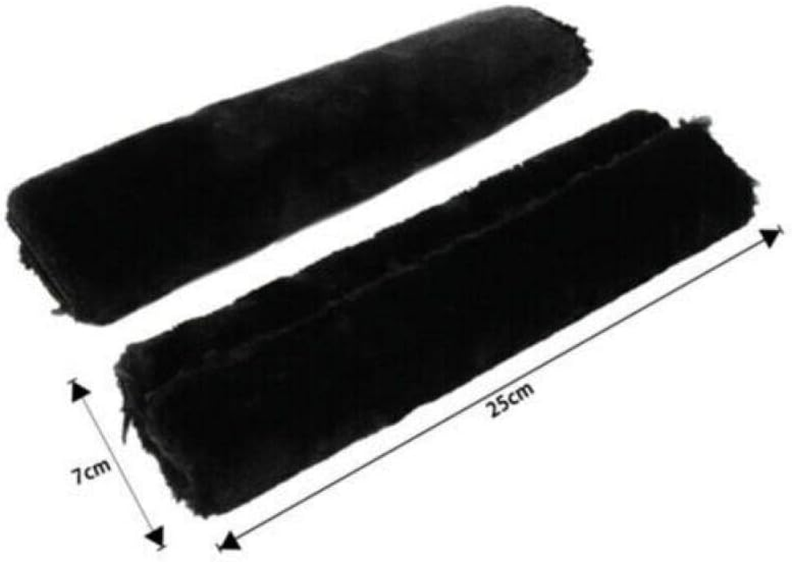 2 Pcs Car Seat Belt Strap Pad Soft Harness Shoulder Cushion Cover Protector &ndash; Faux Wool Shoulder Harness Cushion Covers for Comfort & Protection, Multi-Use Design image number 4