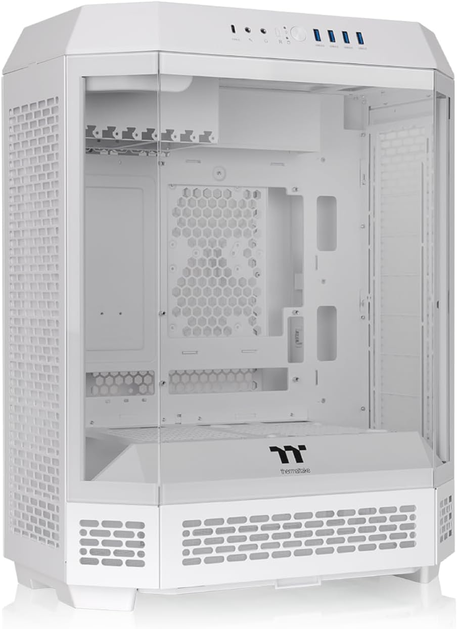 Thermaltake the Tower 600 Tempered Glass Mid Tower Case Snow Edition, CA-1Z1-00M6WN-00 image number 5