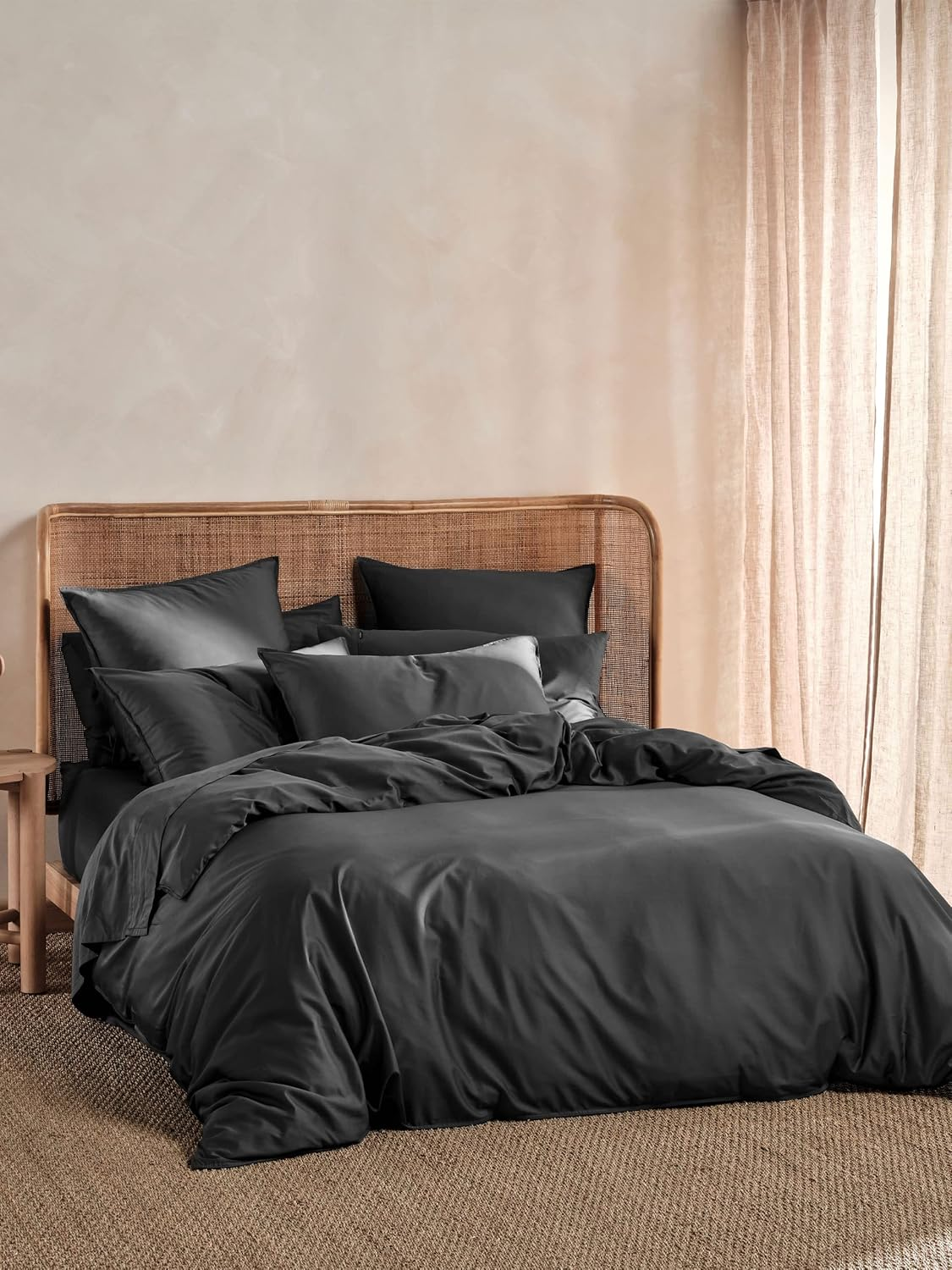 Linen House Nara 400TC Bamboo/Cotton Moss King Quilt Cover Set