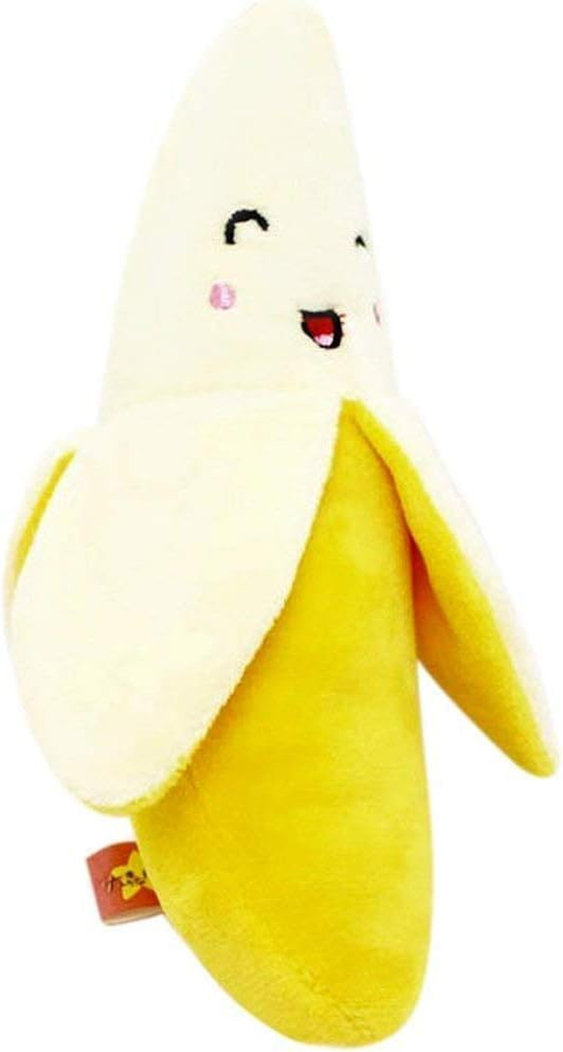Gammaeon Plush Banana Chew Toy for Small Animals - Durable Rodent Toy with Yellow Colour (Pack of 1) image number 4
