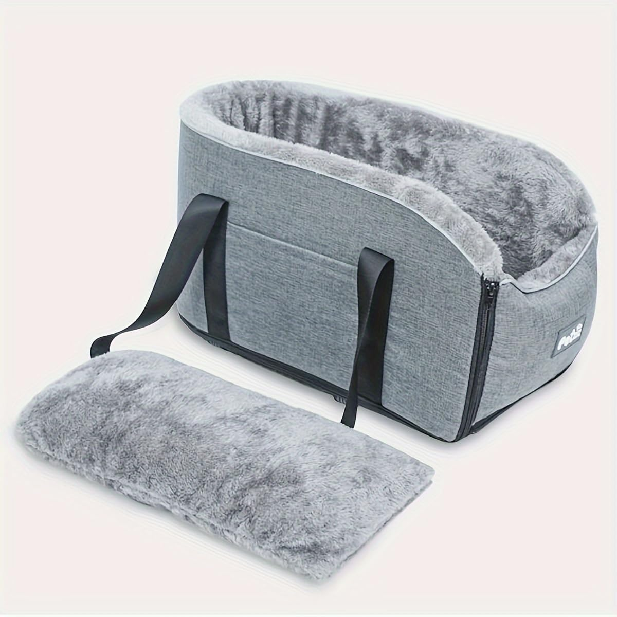 1Pc Dog Console Car Seat, Travel Bags for Dogs Cats, Portable Dog Booster Seat, Pet Going Out Handbag image number 2
