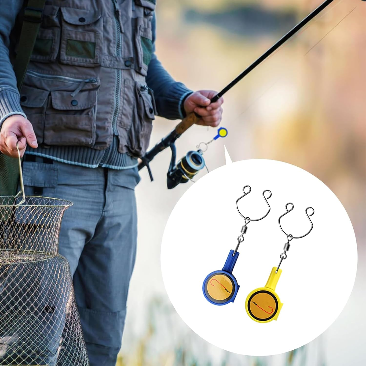 Fokmuaex 4-Piece Fishing Knot Tying Tool Set - Quick & Secure Knot Maker for Ice/Fly Fishing, Protects Hands from Sharp Hooks, Essential Beginner Fishing Accessory with Nail Knot Tool image number 3