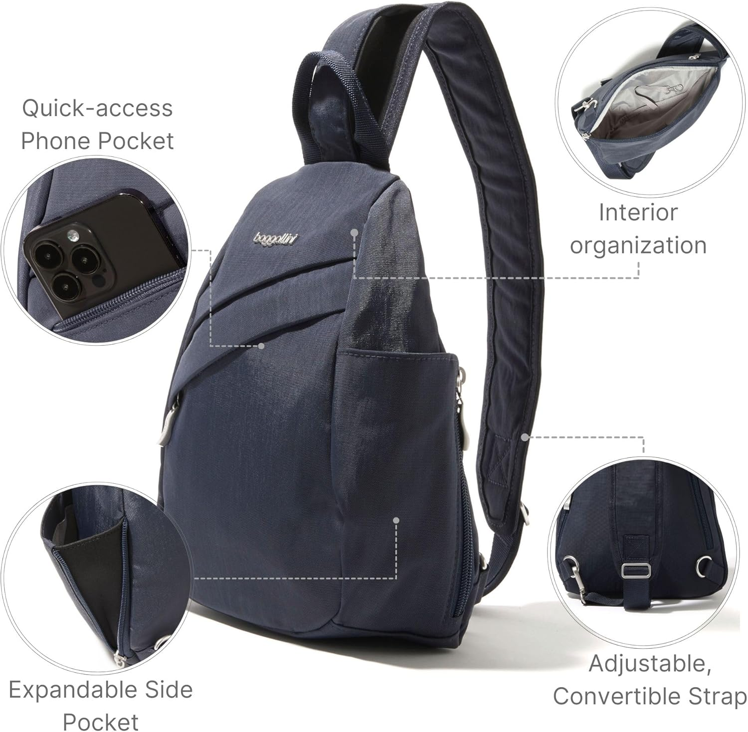 Baggallini Baggallini - Midnight Blossom image number 3