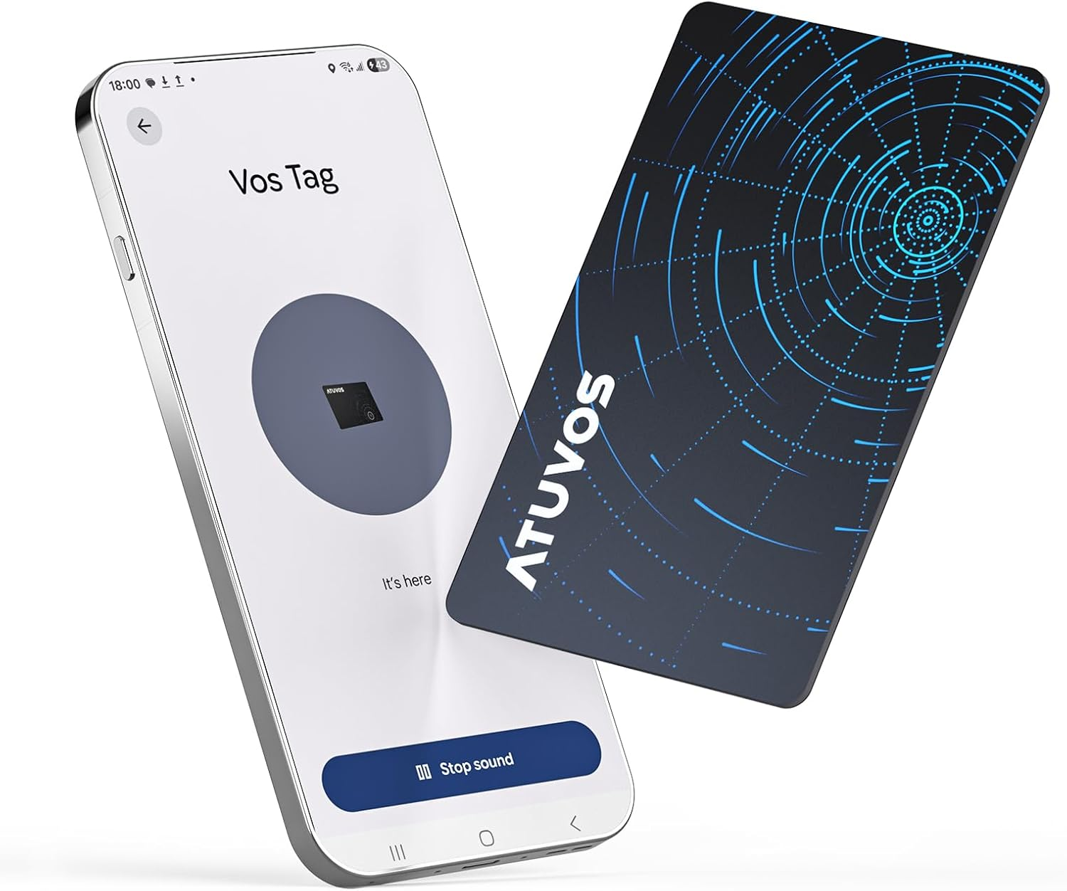 ATUVOS Dual System Ari Tag Card Tracker,Thin 0.16Cm,(Wireless Charging) ，Bluetooth Item Finder Compatible with Android Google Find Hub or Ios Apple Find My App, Locator Suitable for Suitcases,Wallet image number 5