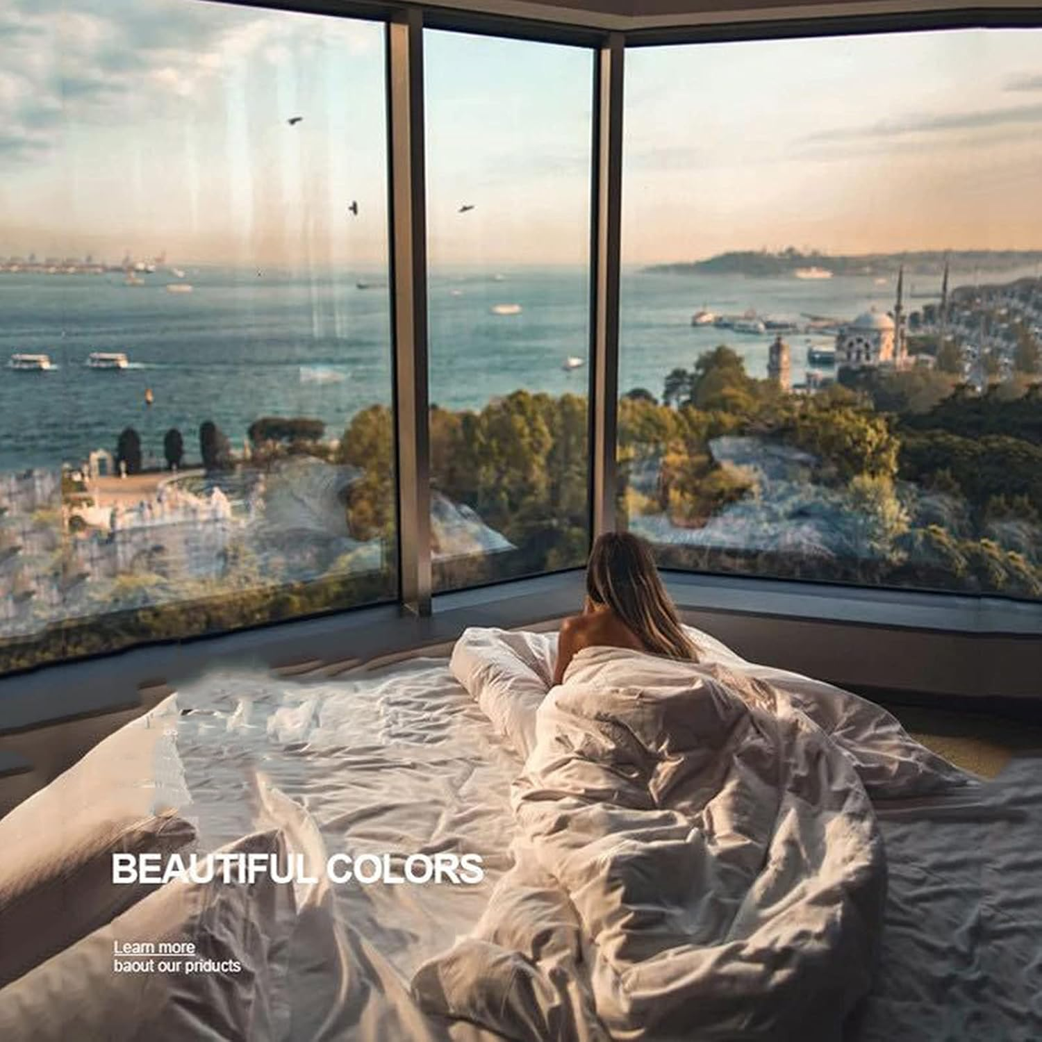 2 Pcs Goose down Pillow, Luxury Australia 100% White Goose down Pillow, Cotton Fabric, Luxury 900 Fill Power, King Size,Coffee image number 1