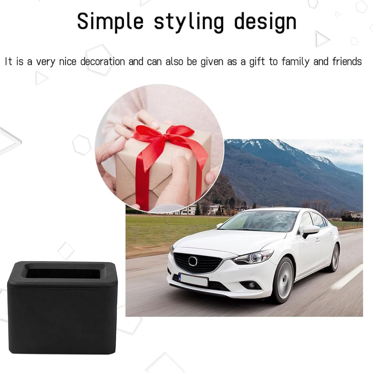 2PCS Seat Belt Buckle Holder, Silicone Auto Rear Seatbelt Buckle Booster to Makes Receptacle Stand Upright for Easy Access, Universal Vehicle Seatbelt Buckle for Kids （Black） image number 4