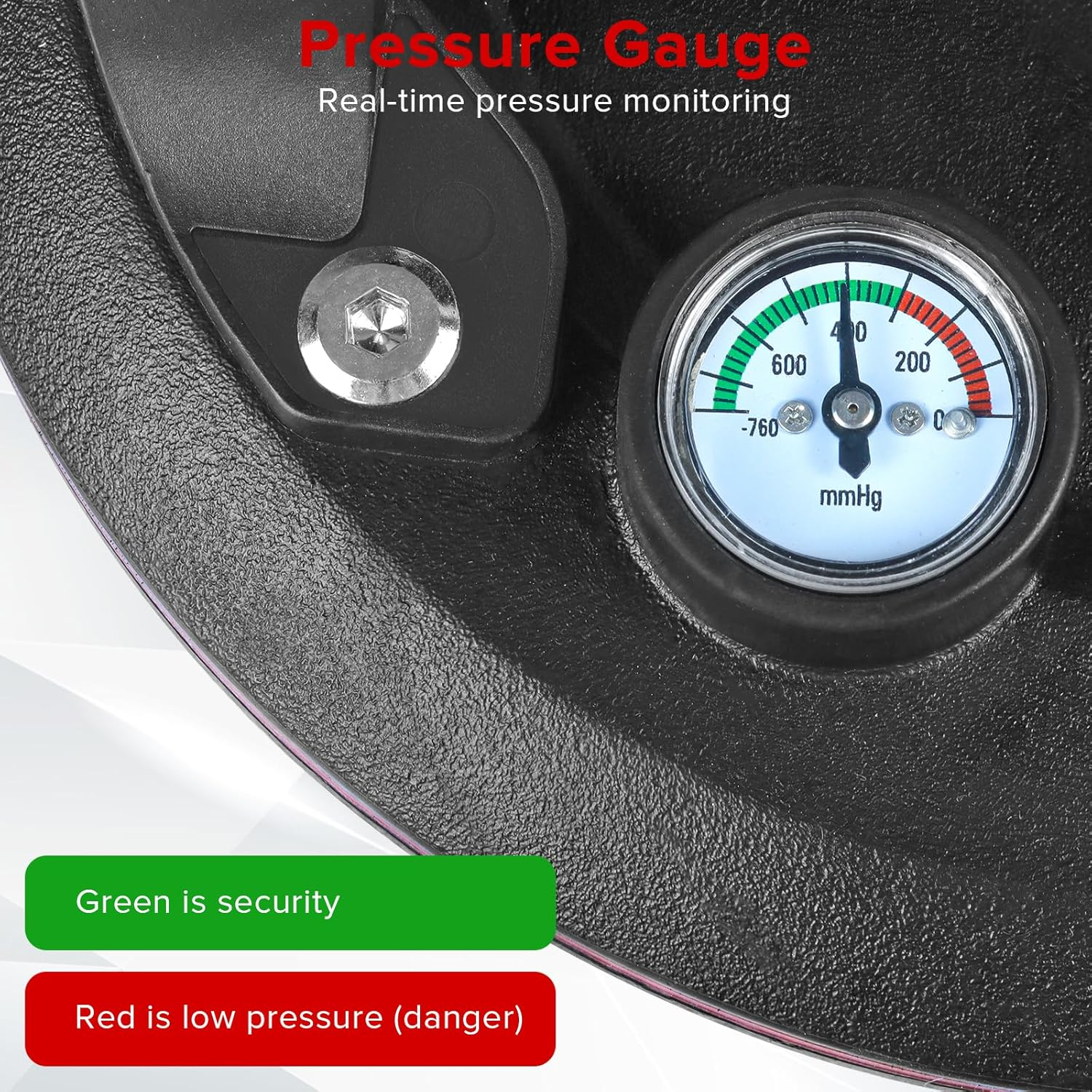 8" Electric Vacuum Suction Cups Lifter with Battery 3000Mah Max Load 600Lbs Glass Suction Cups Auto Detect and Replenish Pressure for Transport Glass Tile Granite Windshield (1Pack). image number 5