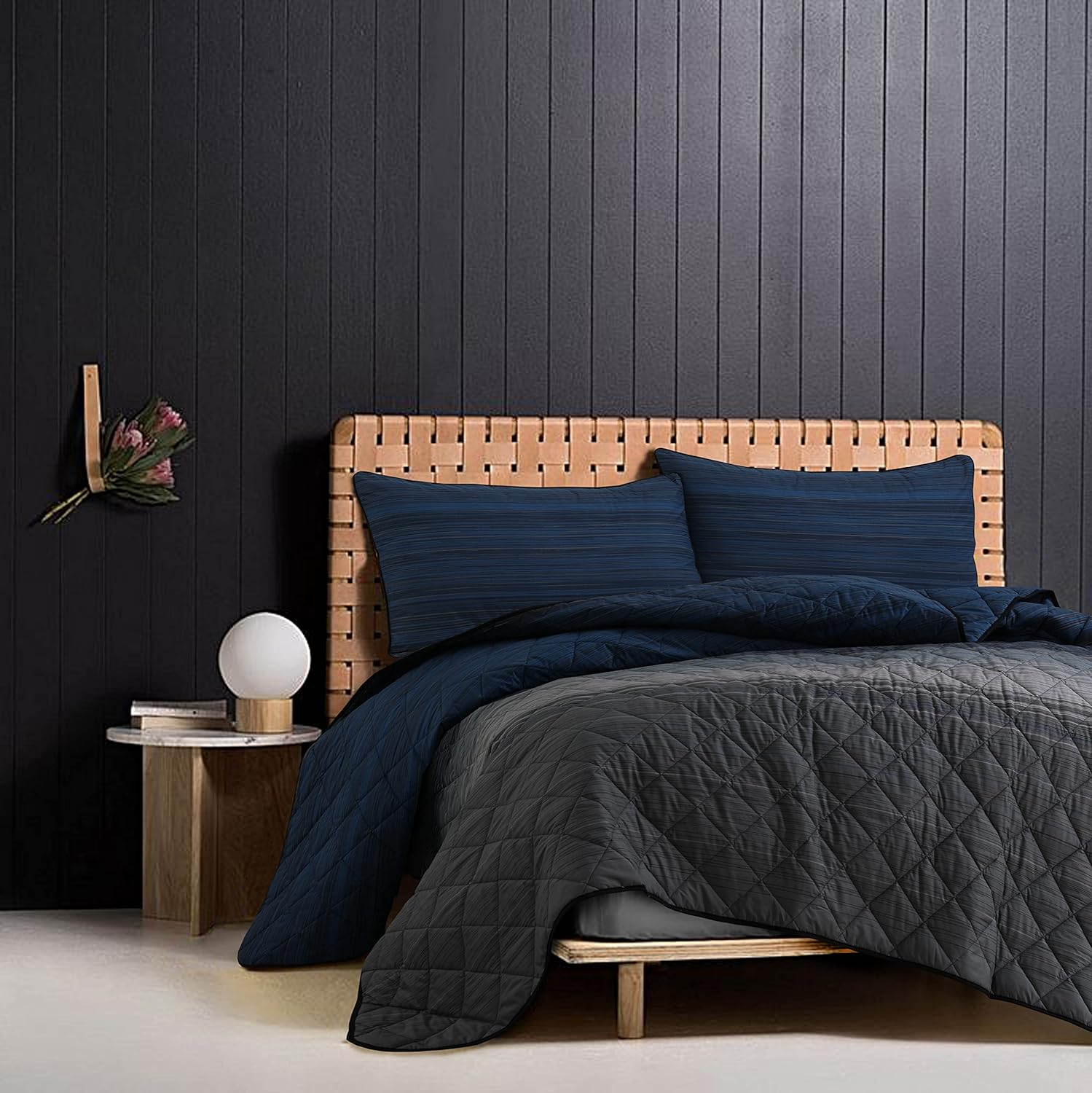 Bedding Comforter Sets &ndash; 100% Cotton Lightweight Summer Comforter Bed Set &ndash; Gbbscomforter with 2 Pillowcases - Comforter Set King Size - Coverlet and Bedspreads (3Pcs, King) image number 4